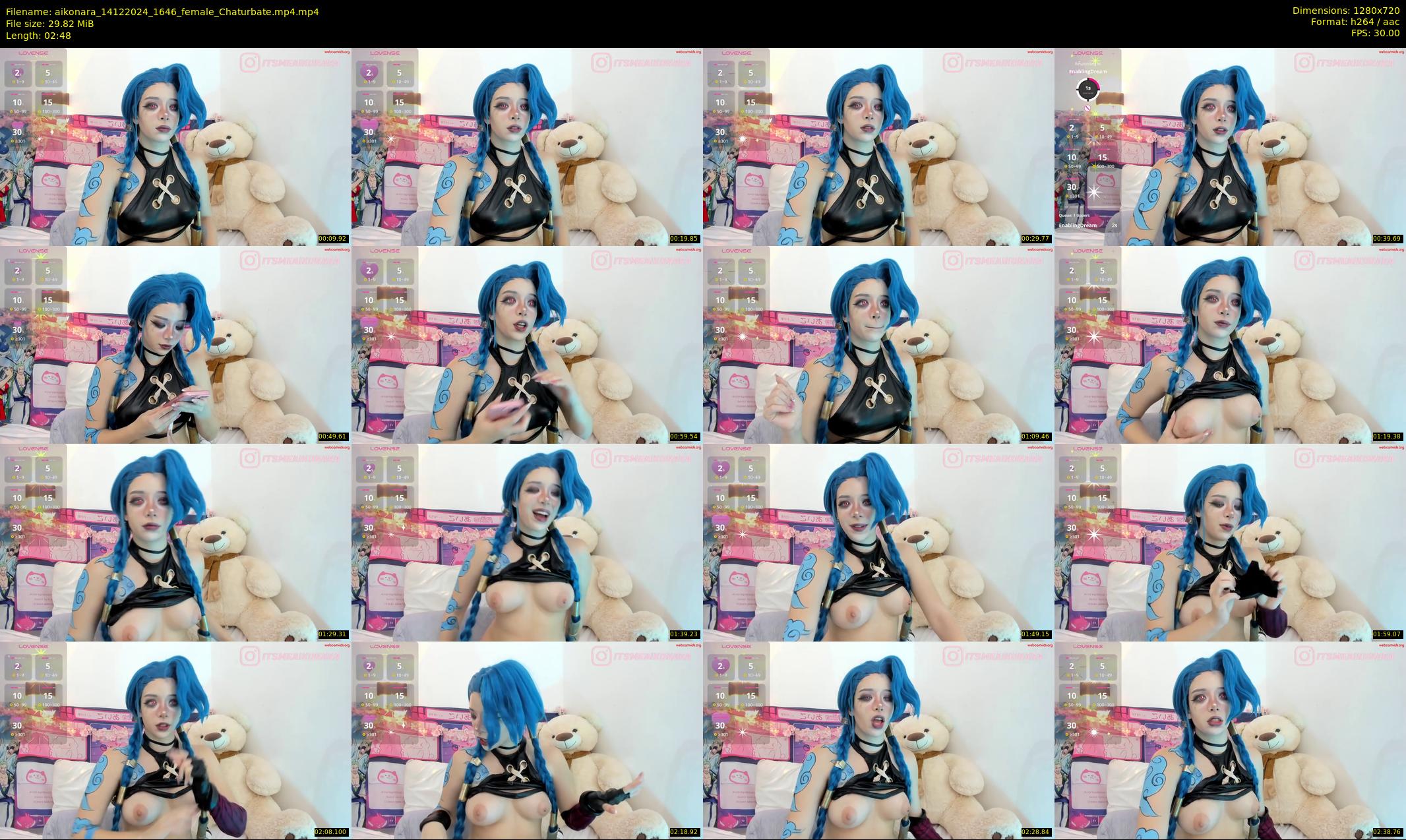 aikonara — 3 minute Chaturbate female cam show recording, 720p, Dec 14, 2024