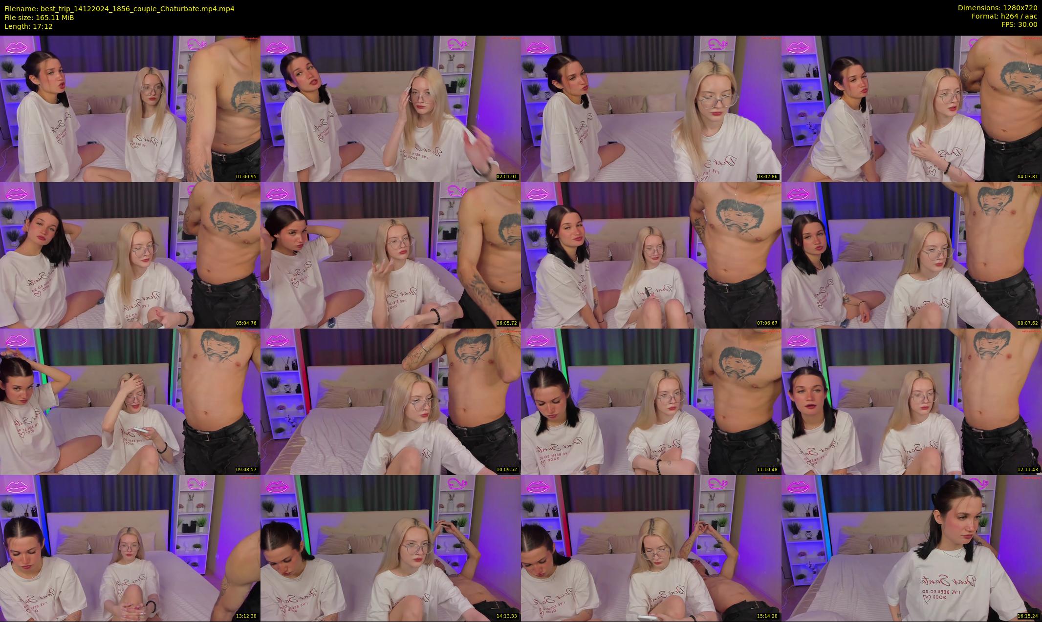 best_trip — 18 minute Chaturbate couple cam show recording, 720p, Dec 14, 2024