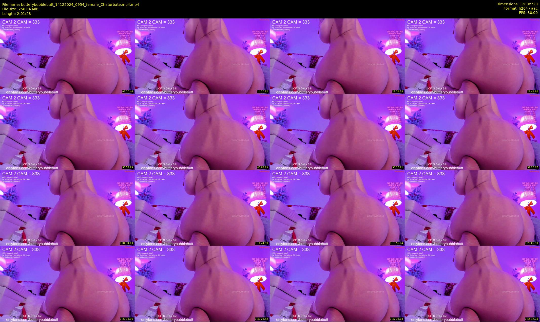 butterybubblebutt — 122 minute Chaturbate couple cam show recording, 720p, Dec 14, 2024