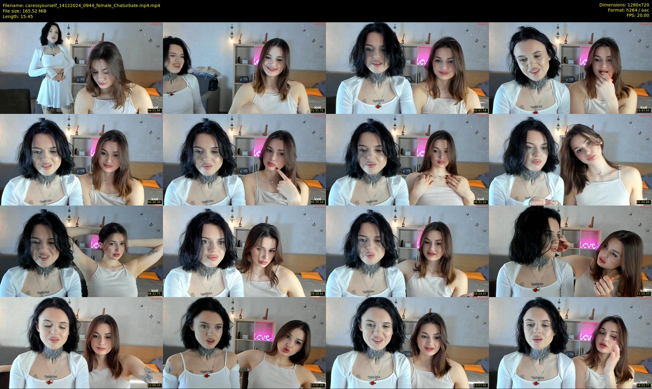 caressyourself — 16 minute Chaturbate female cam show recording, 720p, Dec 14, 2024