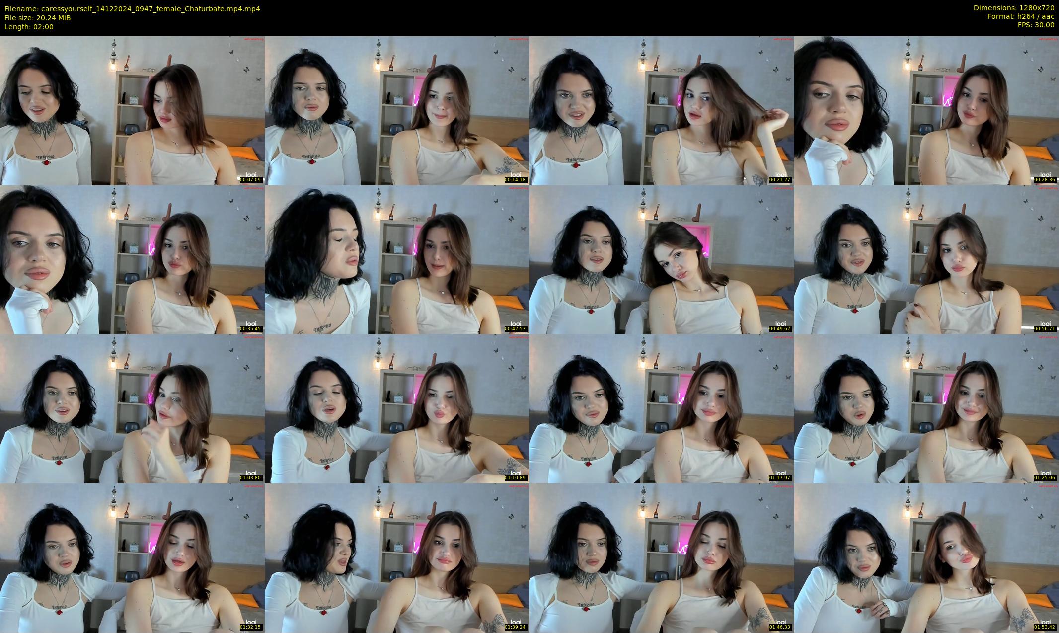 caressyourself — 2 minute Chaturbate female cam show recording, 720p, Dec 14, 2024