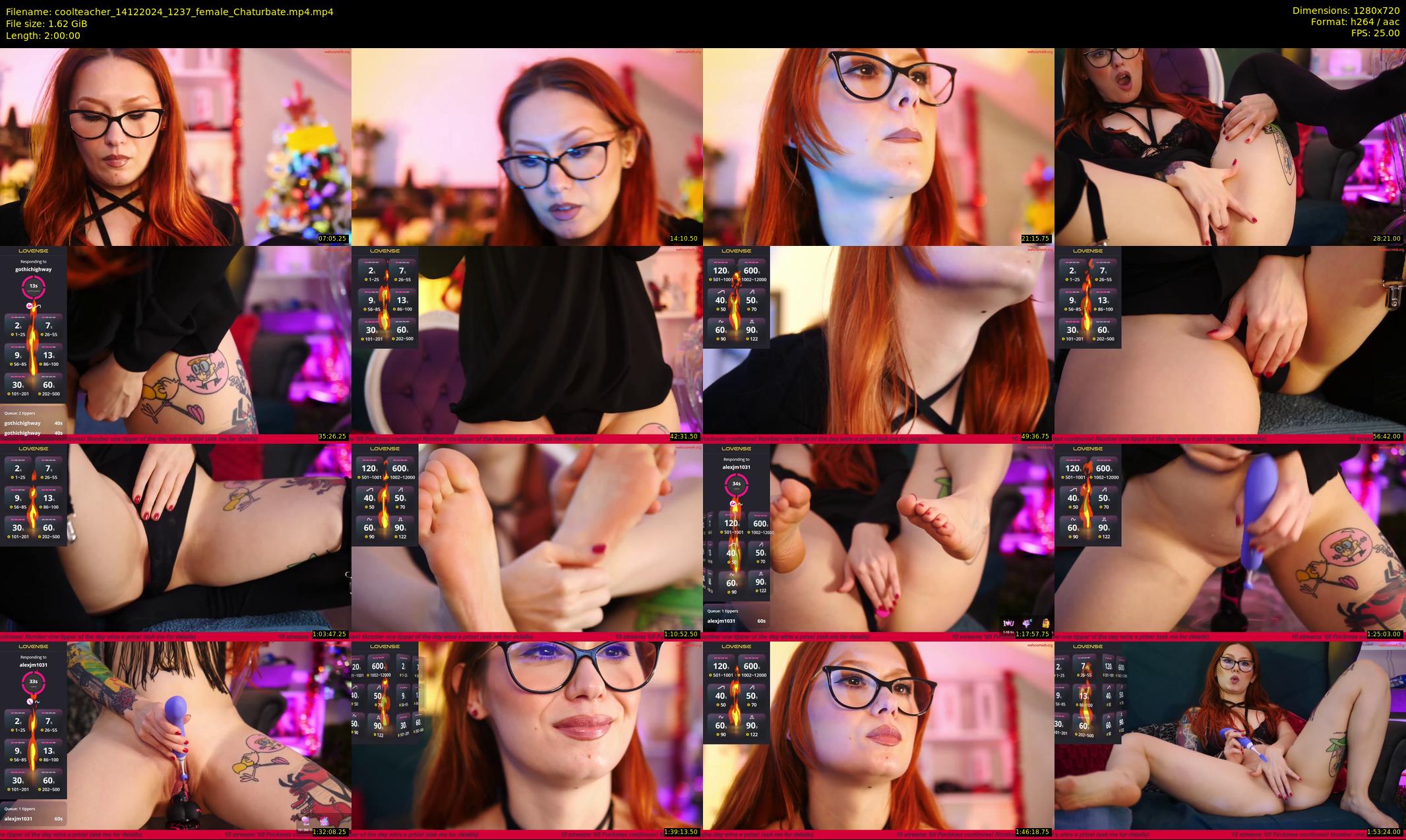 coolteacher — 120 minute Chaturbate female cam show recording, 720p, Dec 14, 2024