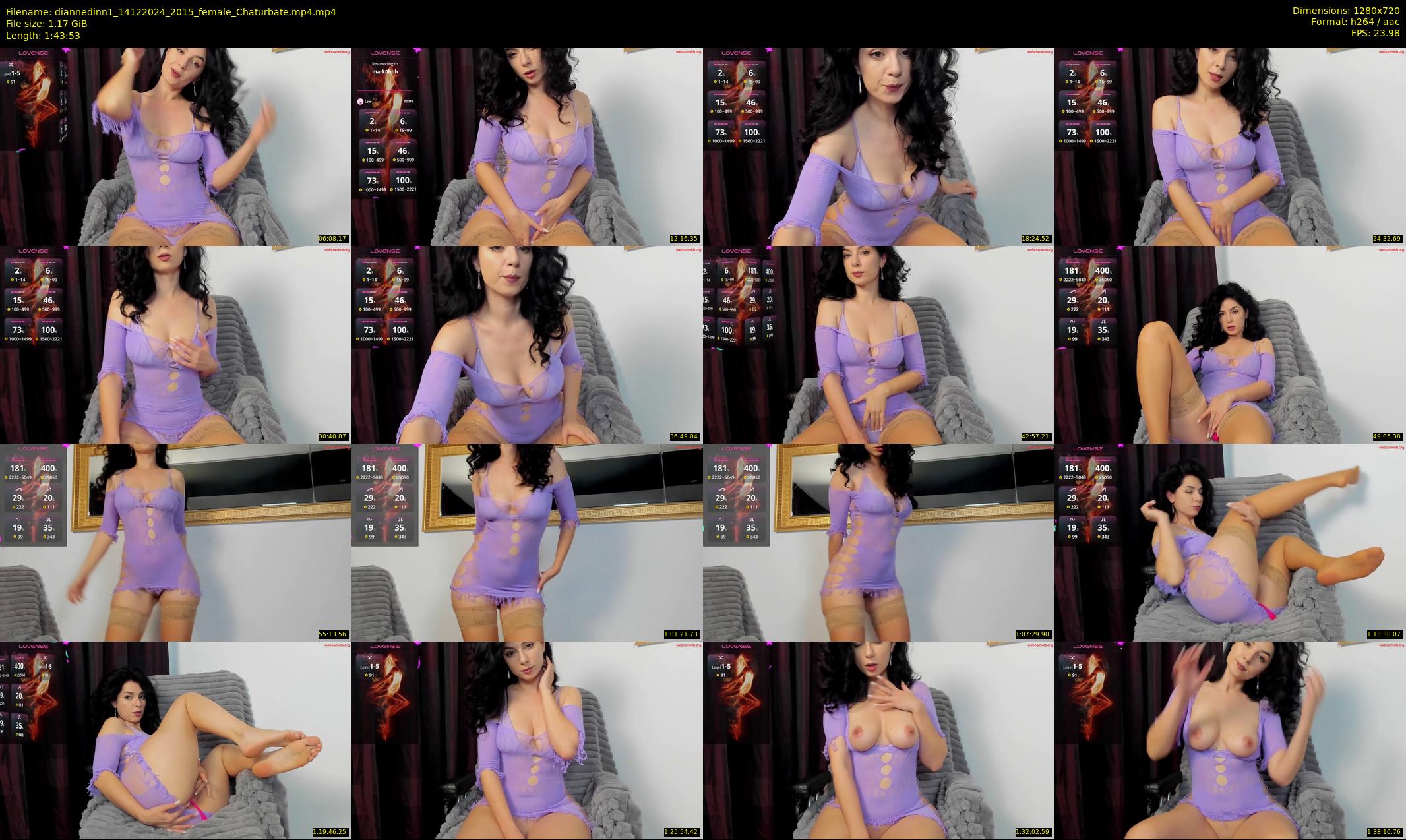 diannedinn1 — 104 minute Chaturbate female cam show recording, 720p, Dec 14, 2024