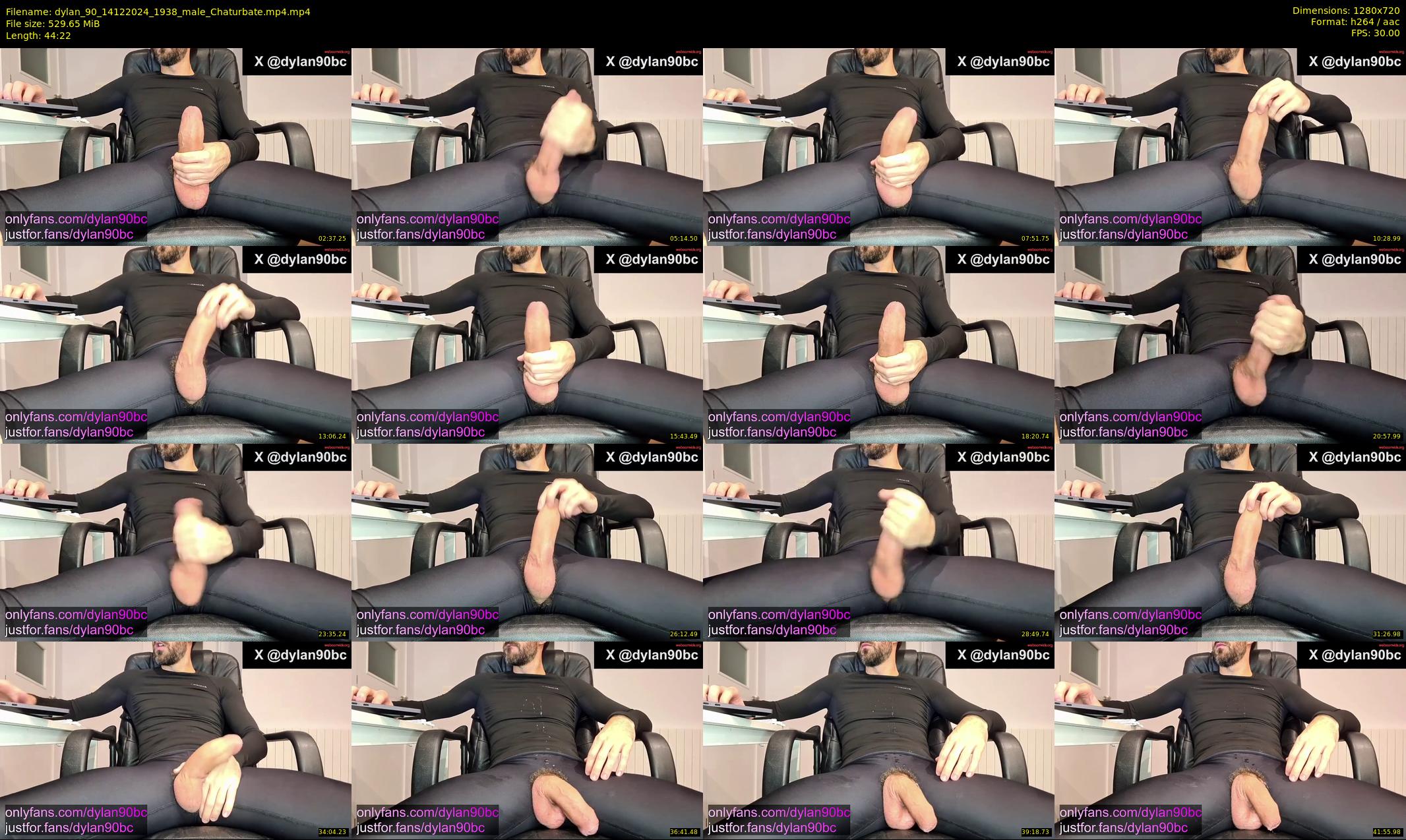 dylan_90 — 45 minute Chaturbate male cam show recording, 720p, Dec 14, 2024