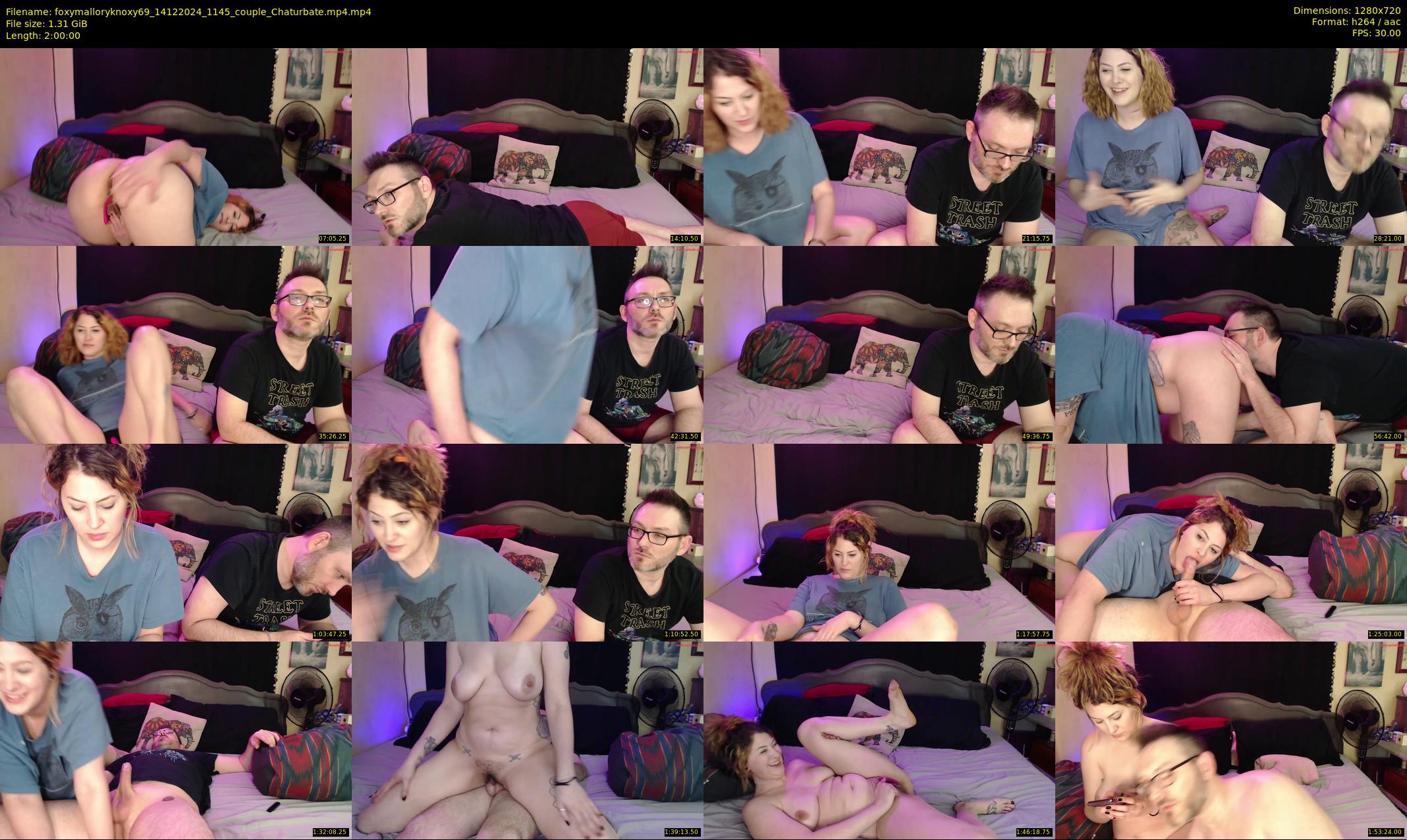 foxymalloryknoxy69 — 120 minute Chaturbate couple cam show recording, 720p, Dec 14, 2024