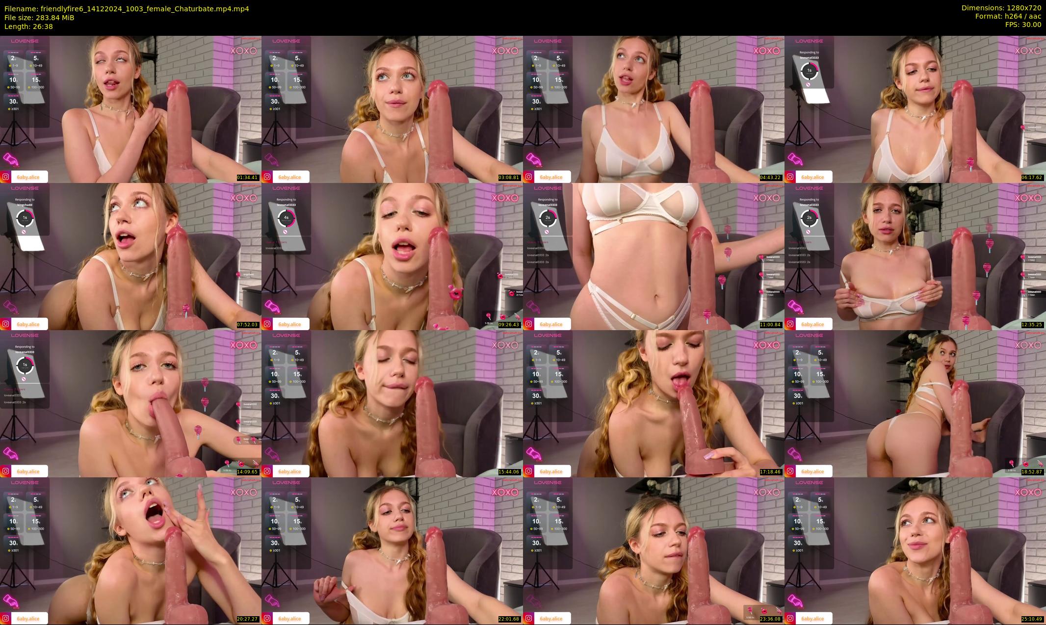 friendlyfire6 — 27 minute Chaturbate female cam show recording, 720p, Dec 14, 2024