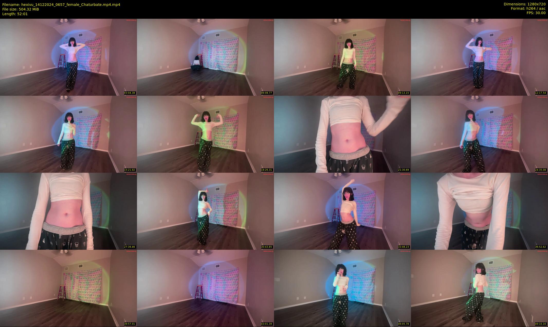 hexivu — 53 minute Chaturbate female cam show recording, 720p, Dec 14, 2024