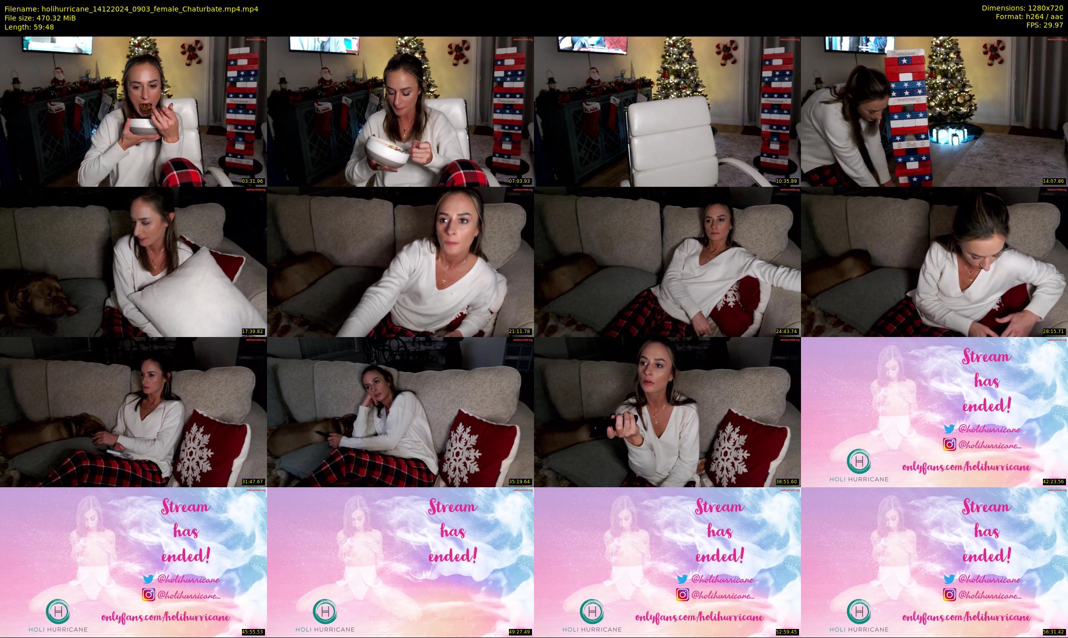 holihurricane — 60 minute Chaturbate female cam show recording, 720p, Dec 14, 2024