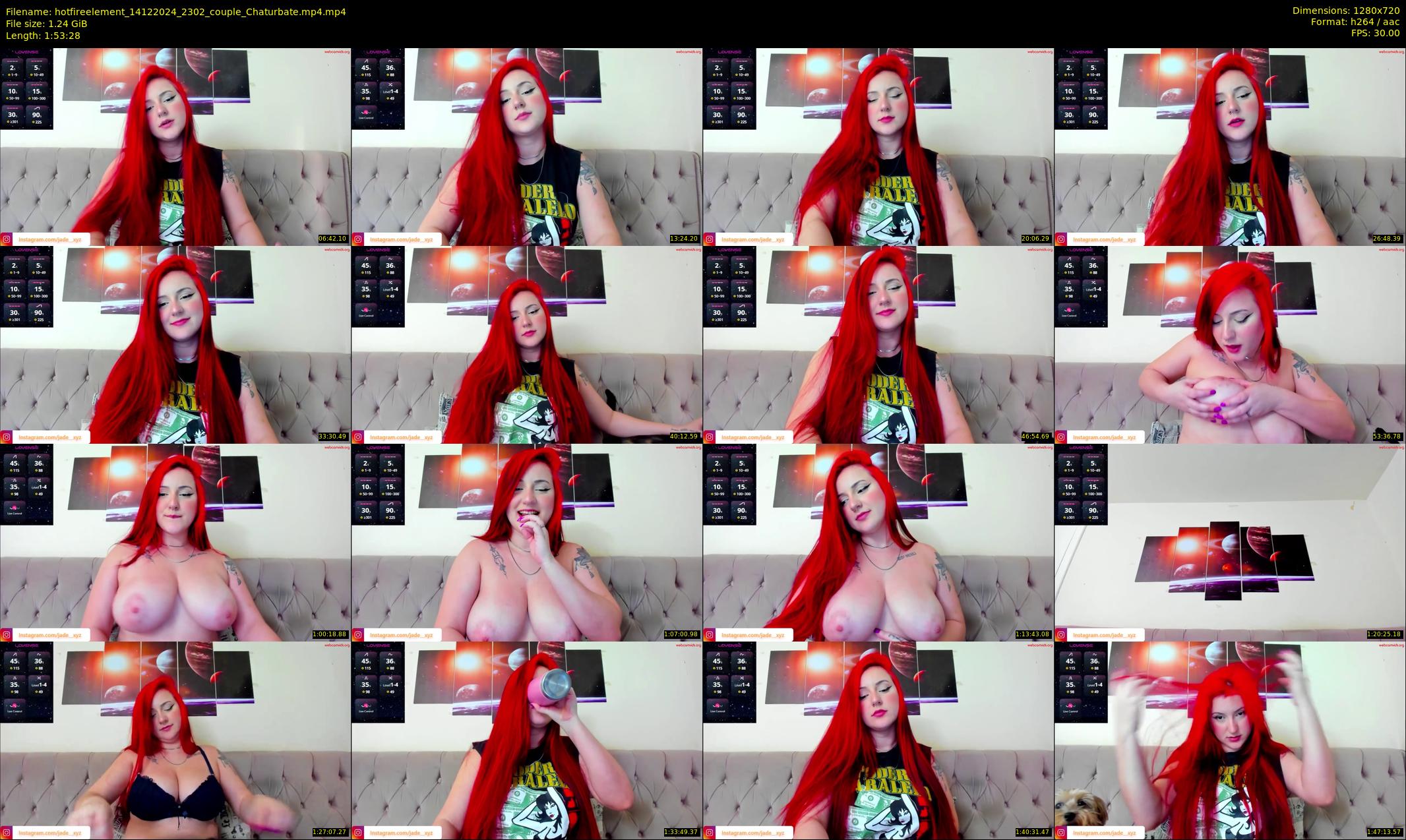 hotfireelement — 114 minute Chaturbate couple cam show recording, 720p, Dec 14, 2024
