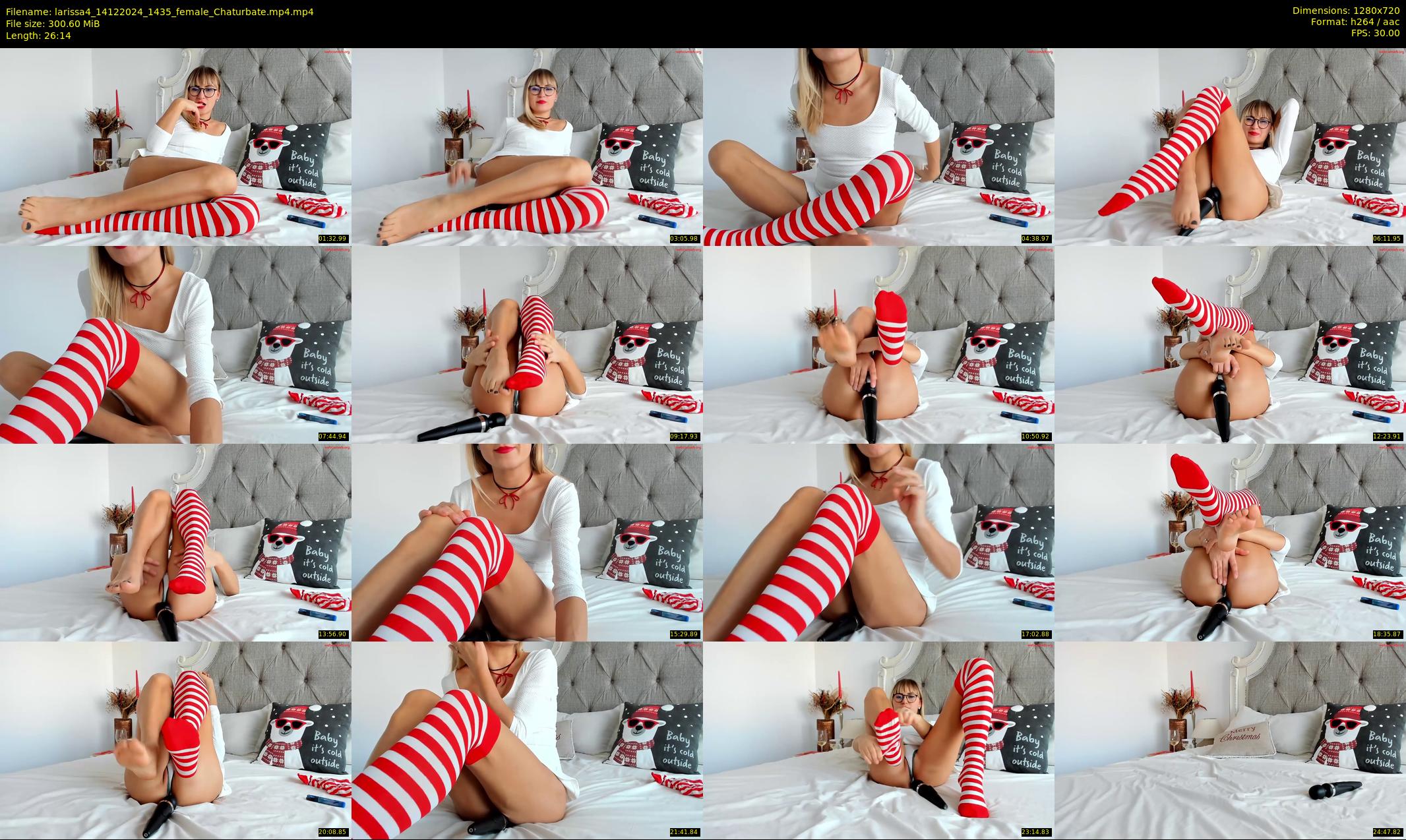 larissa4 — 27 minute Chaturbate female cam show recording, 720p, Dec 14, 2024