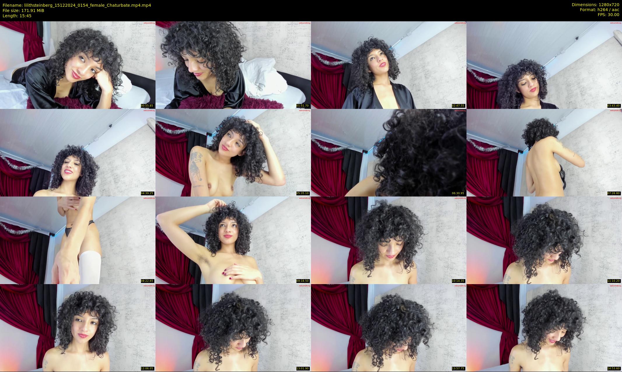 lilithsteinberg — 16 minute Chaturbate female cam show recording, 720p, Dec 15, 2024