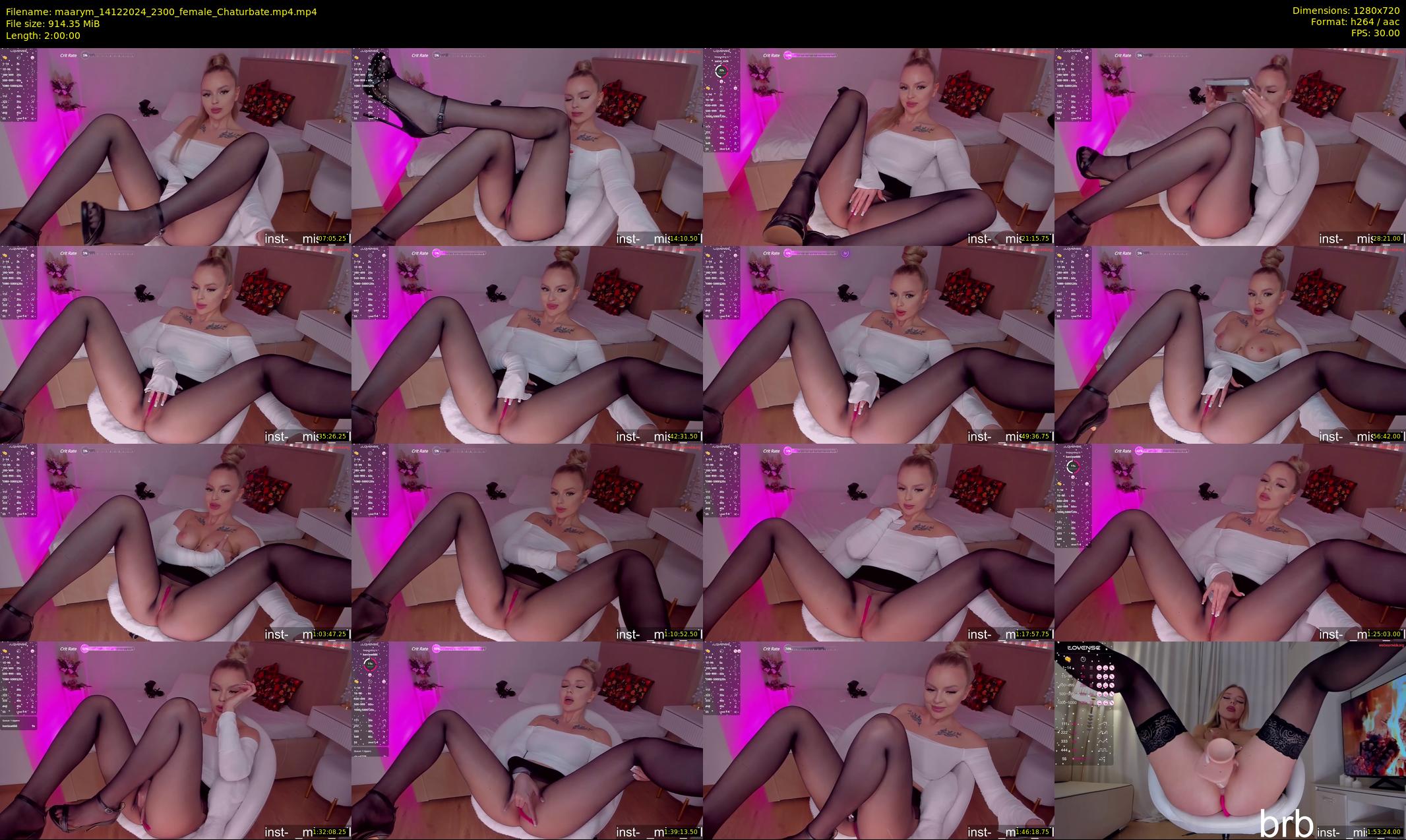 maarym — 120 minute Chaturbate couple cam show recording, 720p, Dec 14, 2024