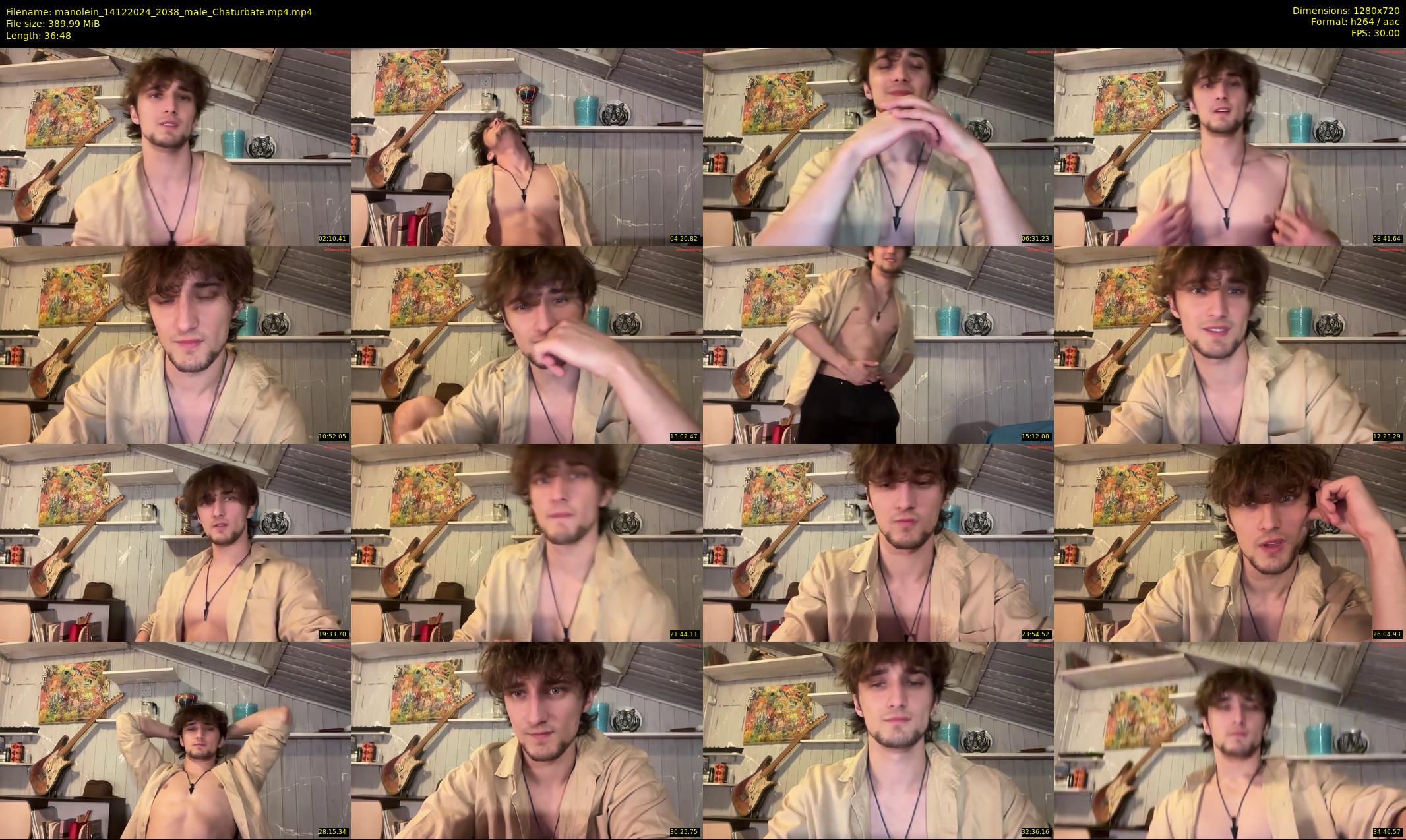 manolein — 37 minute Chaturbate male cam show recording, 720p, Dec 14, 2024