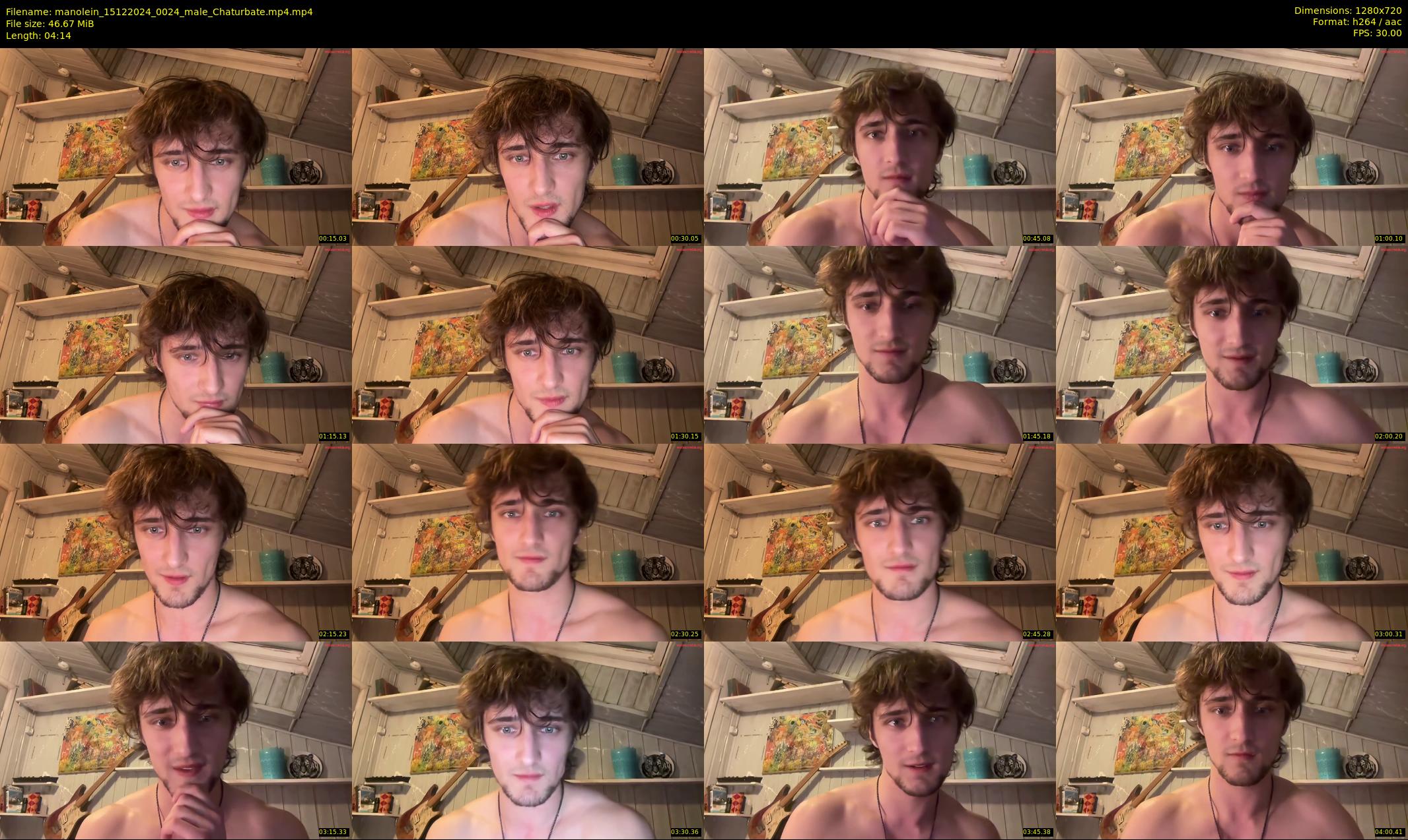 manolein — 5 minute Chaturbate male cam show recording, 720p, Dec 15, 2024