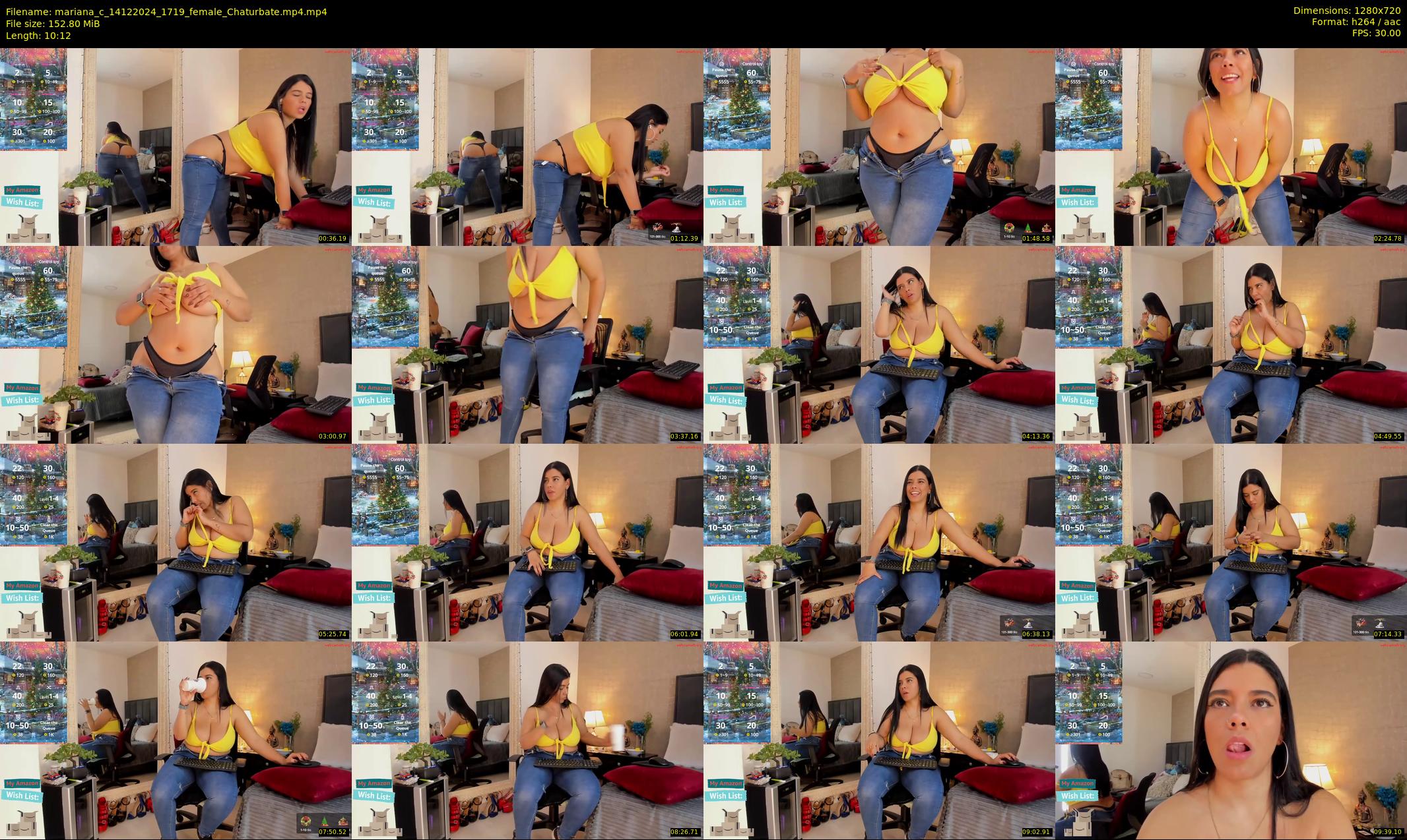 mariana_c — 11 minute Chaturbate female cam show recording, 720p, Dec 14, 2024