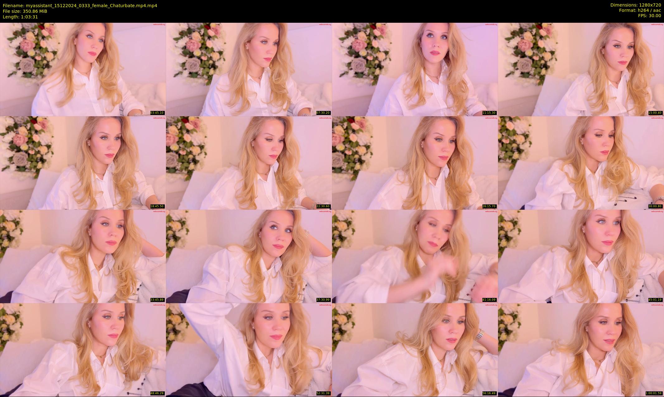 myassistant — 64 minute Chaturbate female cam show recording, 720p, Dec 15, 2024