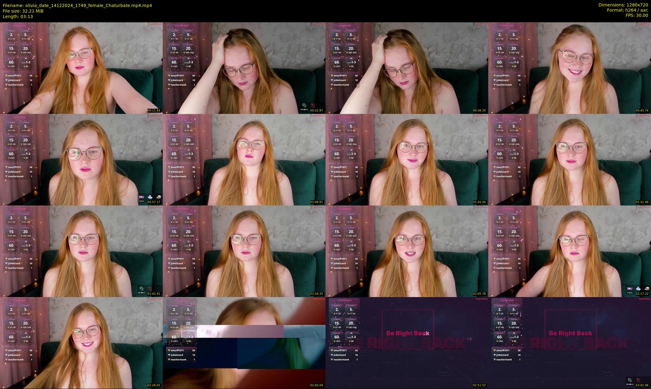 olivia_date — 4 minute Chaturbate female cam show recording, 720p, Dec 14, 2024