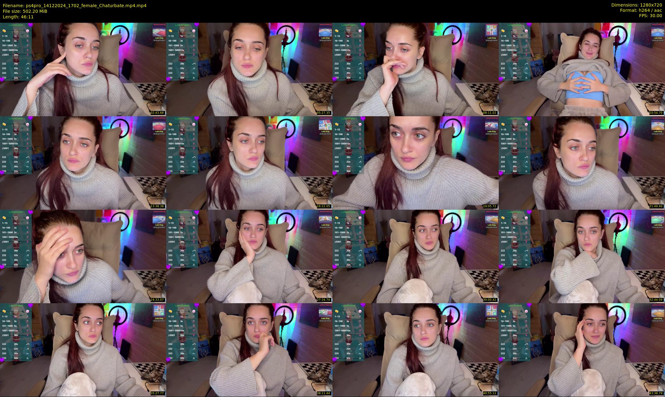 ps4pro — 47 minute Chaturbate female cam show recording, 720p, Dec 14, 2024