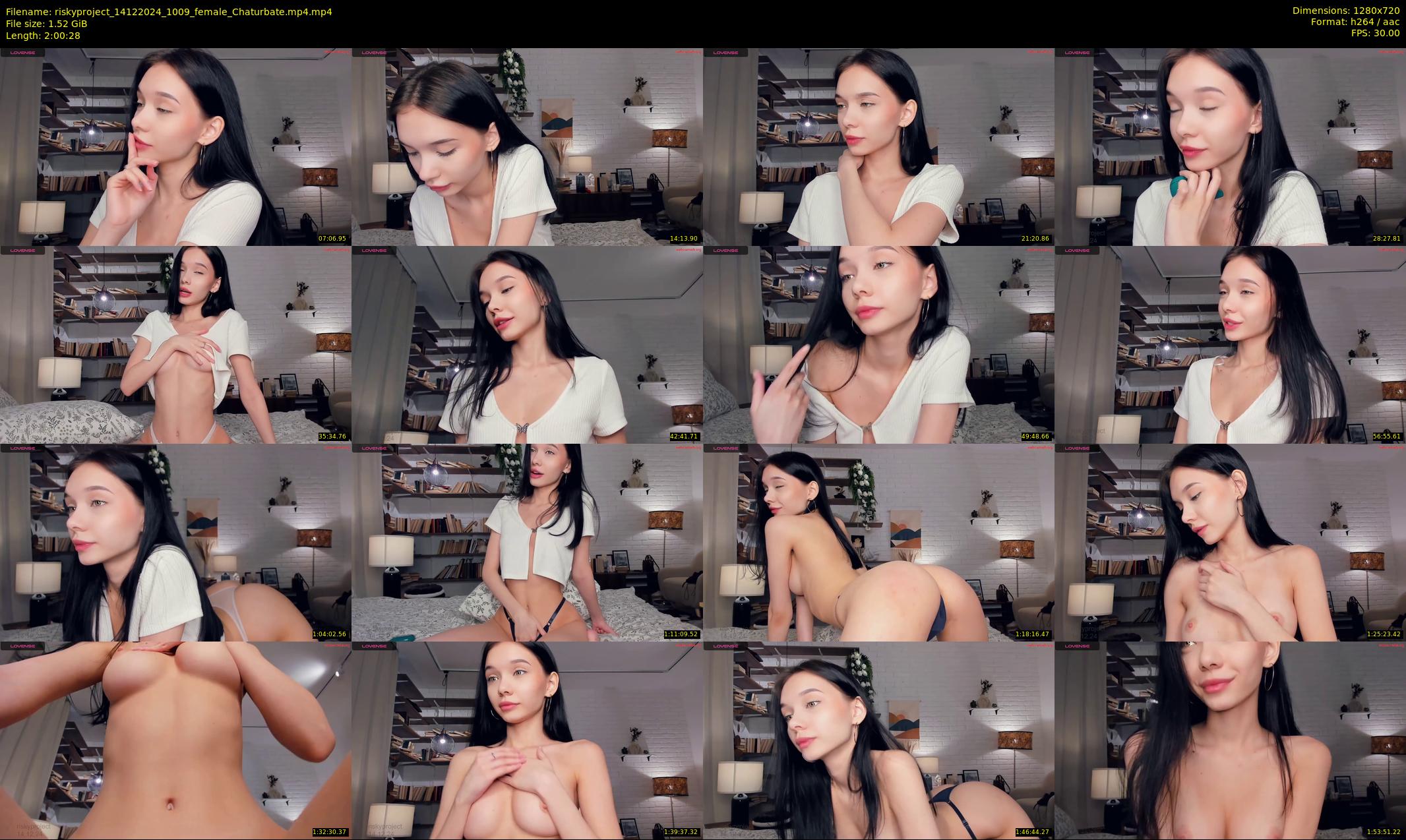 riskyproject — 121 minute Chaturbate couple cam show recording, 720p, Dec 14, 2024