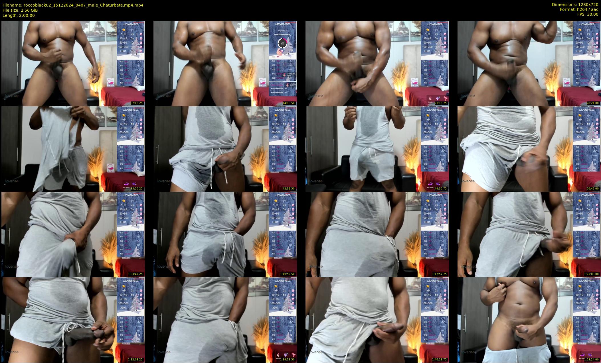 roccoblack02 — 120 minute Chaturbate male cam show recording, 720p, Dec 15, 2024