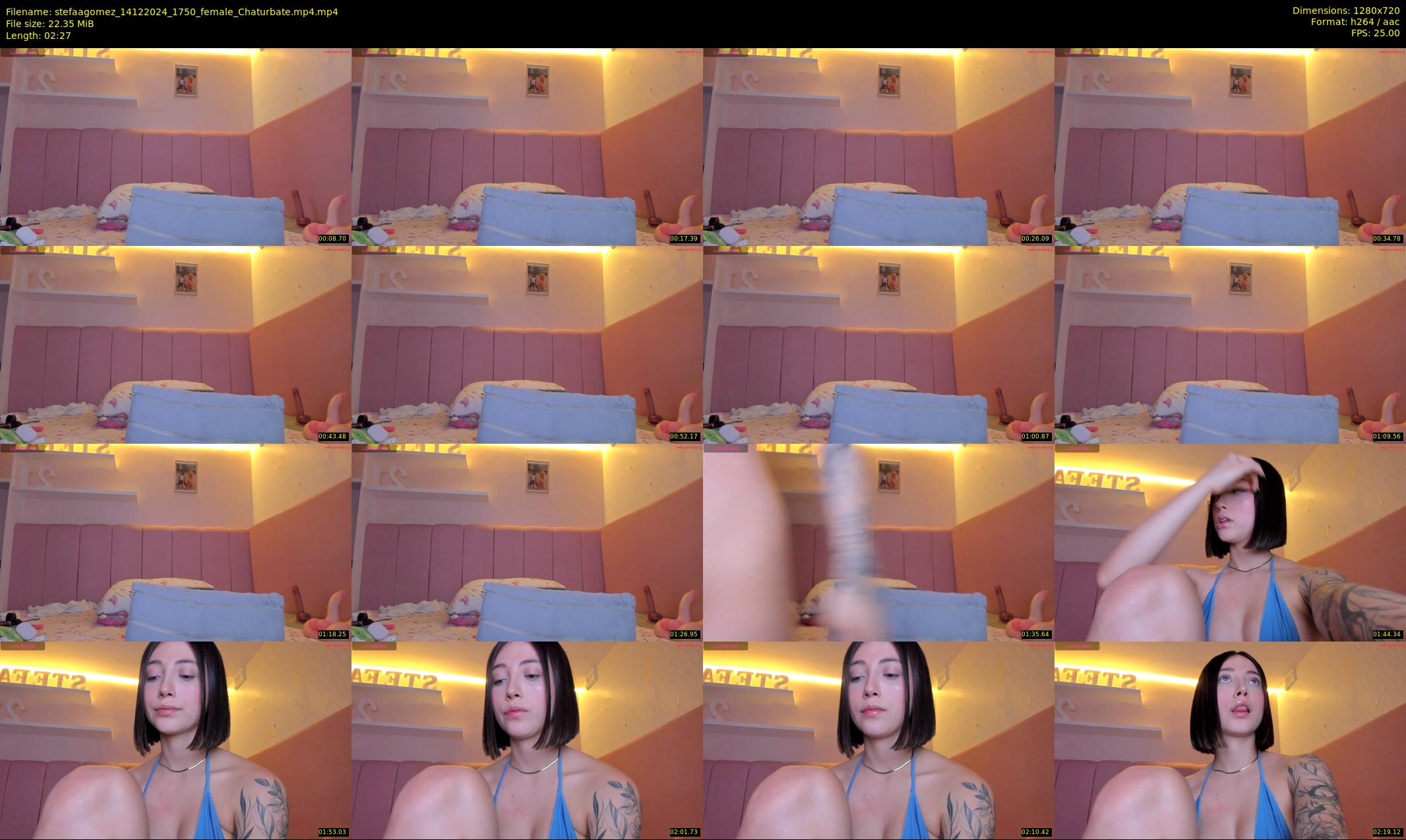 stefaagomez — 3 minute Chaturbate female cam show recording, 720p, Dec 14, 2024