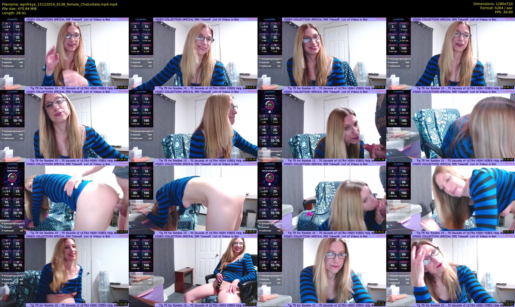 wynfreya — 29 minute Chaturbate female cam show recording, 720p, Dec 15, 2024