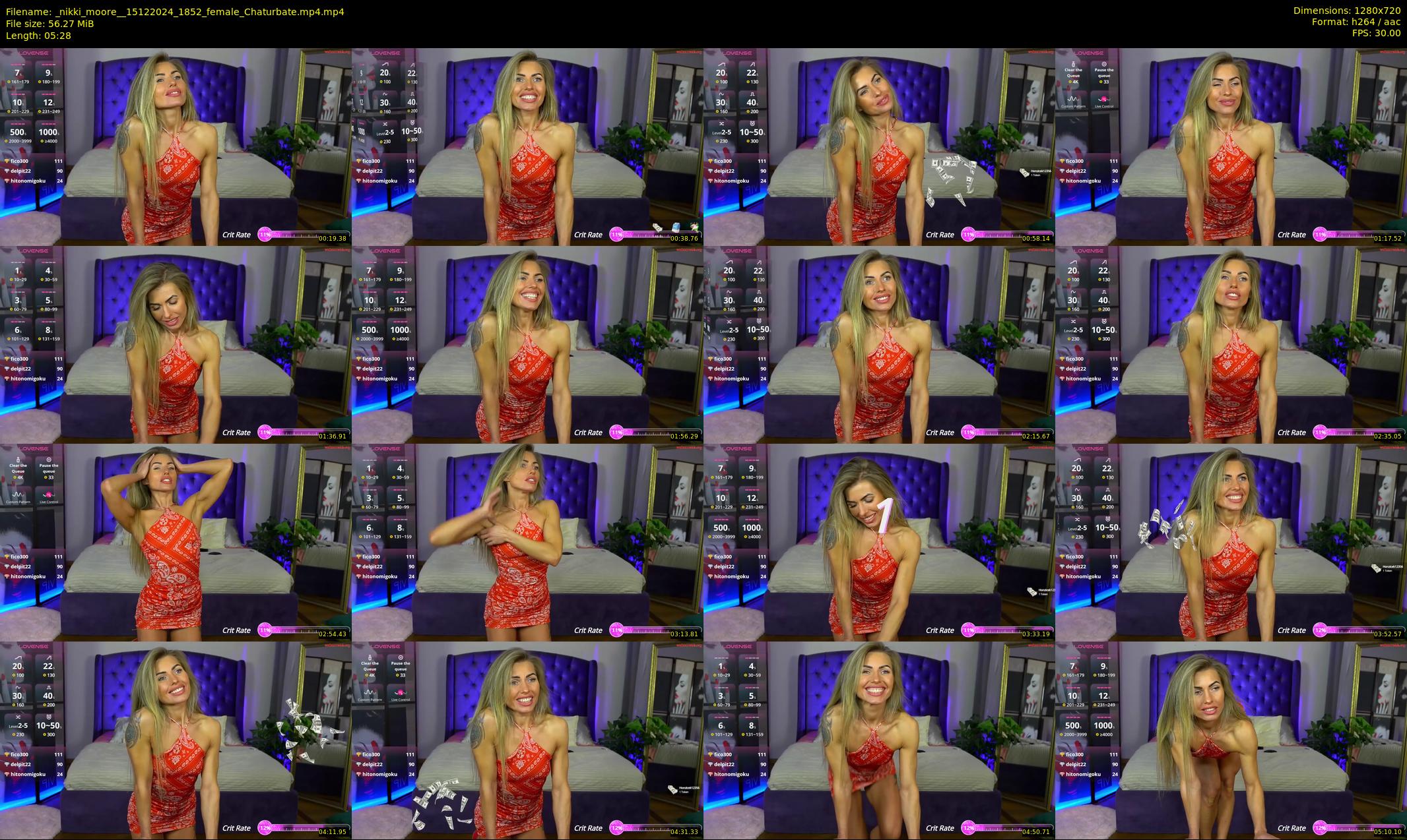 _nikki_moore_ — 6 minute Chaturbate female cam show recording, 720p, Dec 15, 2024