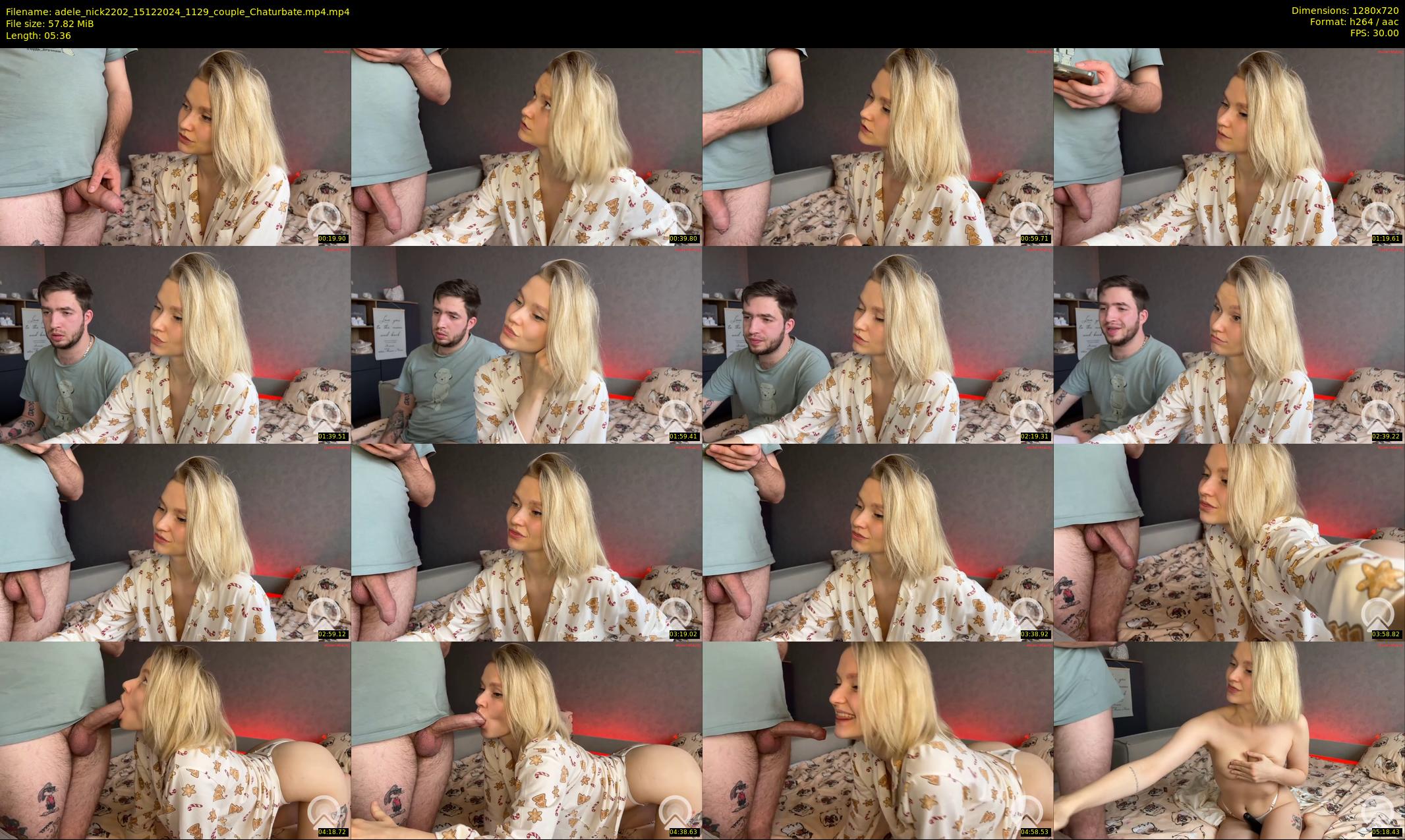 adele_nick2202 — 6 minute Chaturbate couple cam show recording, 720p, Dec 15, 2024
