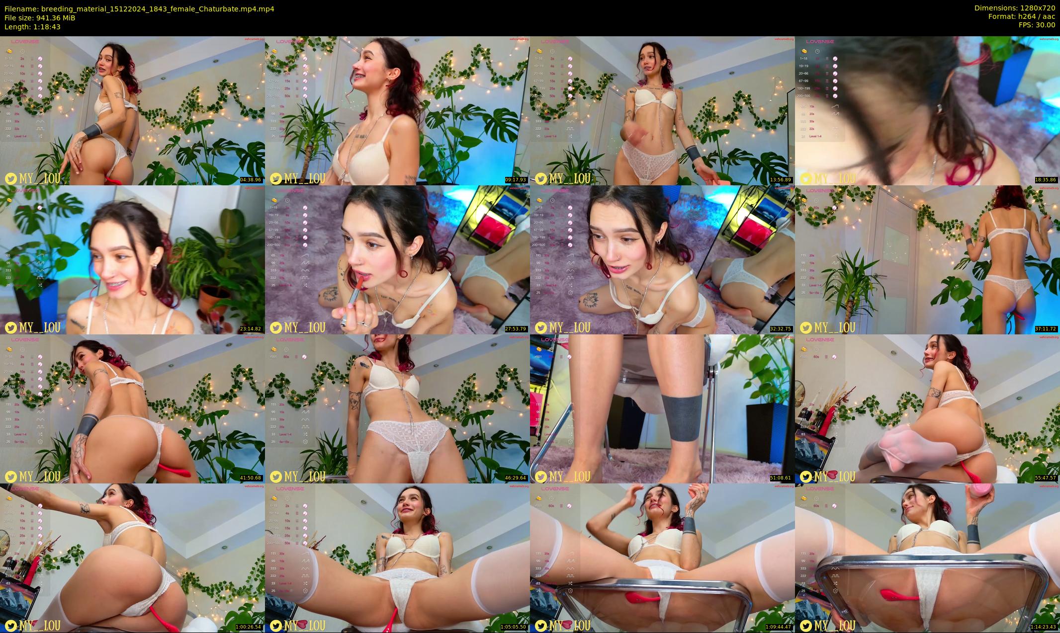 breeding_material — 79 minute Chaturbate female cam show recording, 720p, Dec 15, 2024