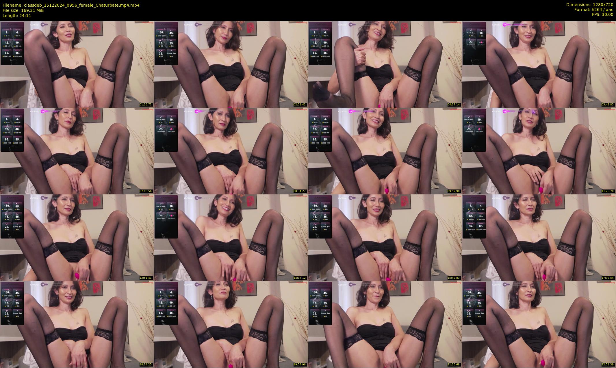 classdeb — 25 minute Chaturbate female cam show recording, 720p, Dec 15, 2024