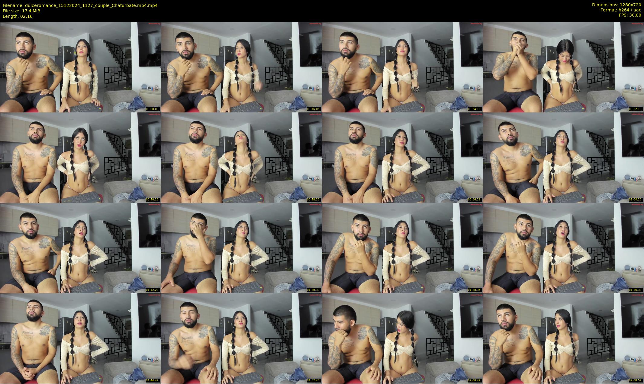 dulceromance — 3 minute Chaturbate couple cam show recording, 720p, Dec 15, 2024