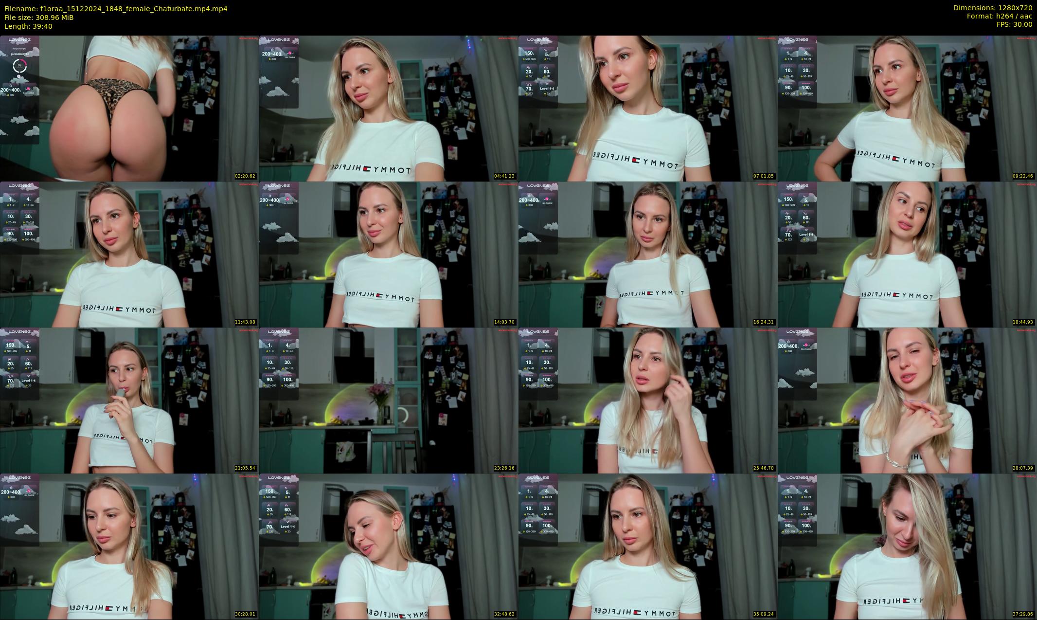 f1oraa — 40 minute Chaturbate female cam show recording, 720p, Dec 15, 2024
