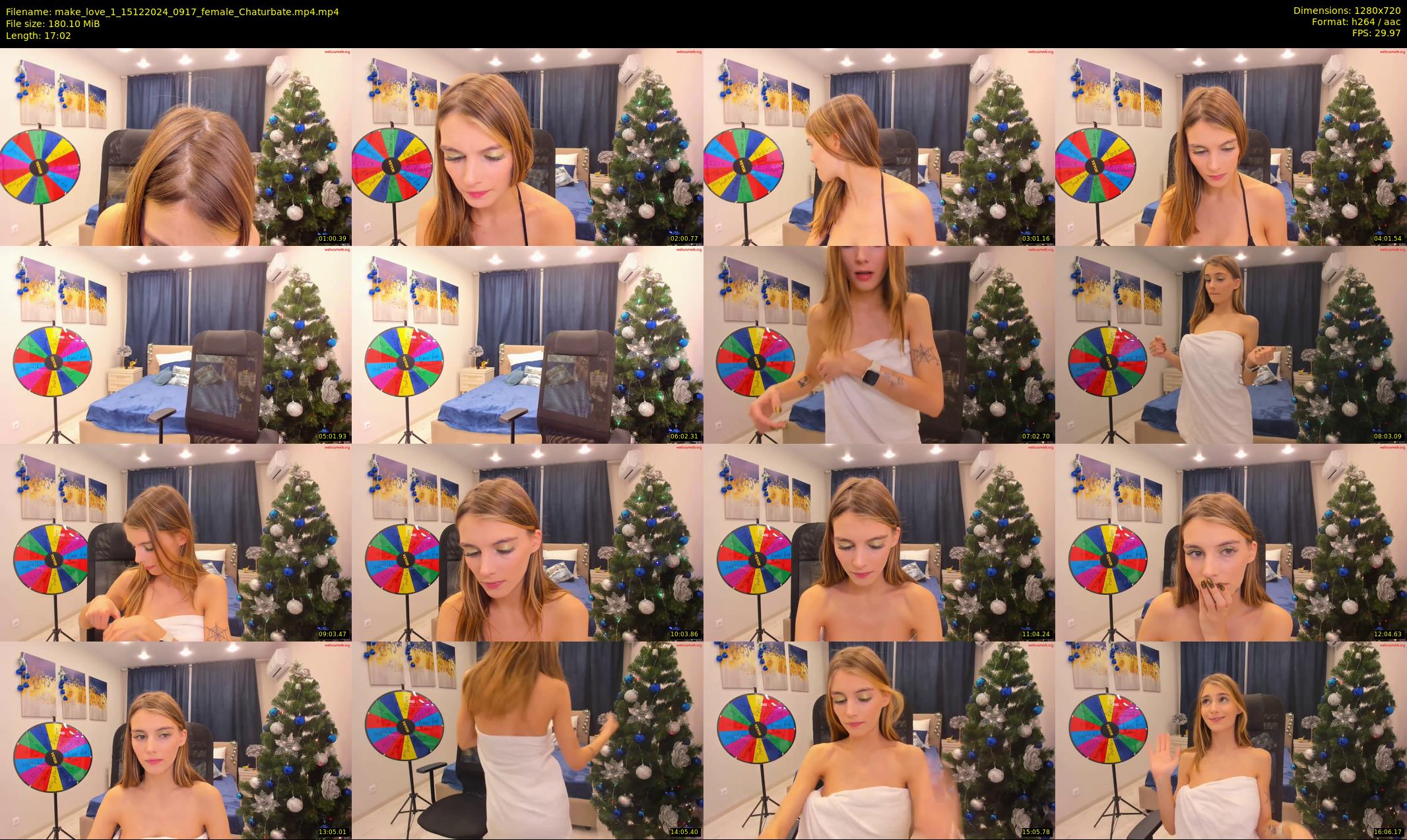 make_love_1 — 18 minute Chaturbate female cam show recording, 720p, Dec 15, 2024