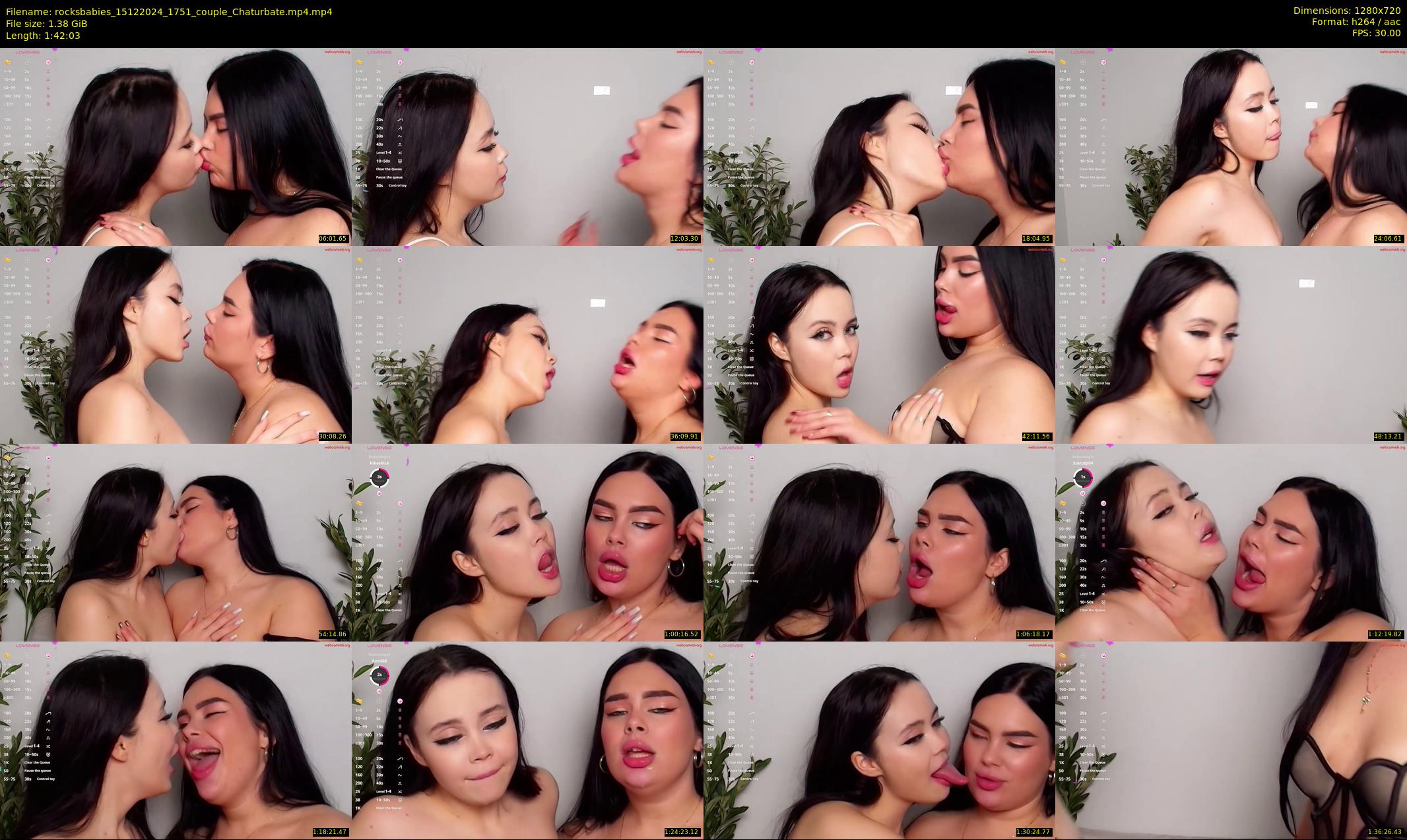 rocksbabies — 103 minute Chaturbate female cam show recording, 720p, Dec 15, 2024