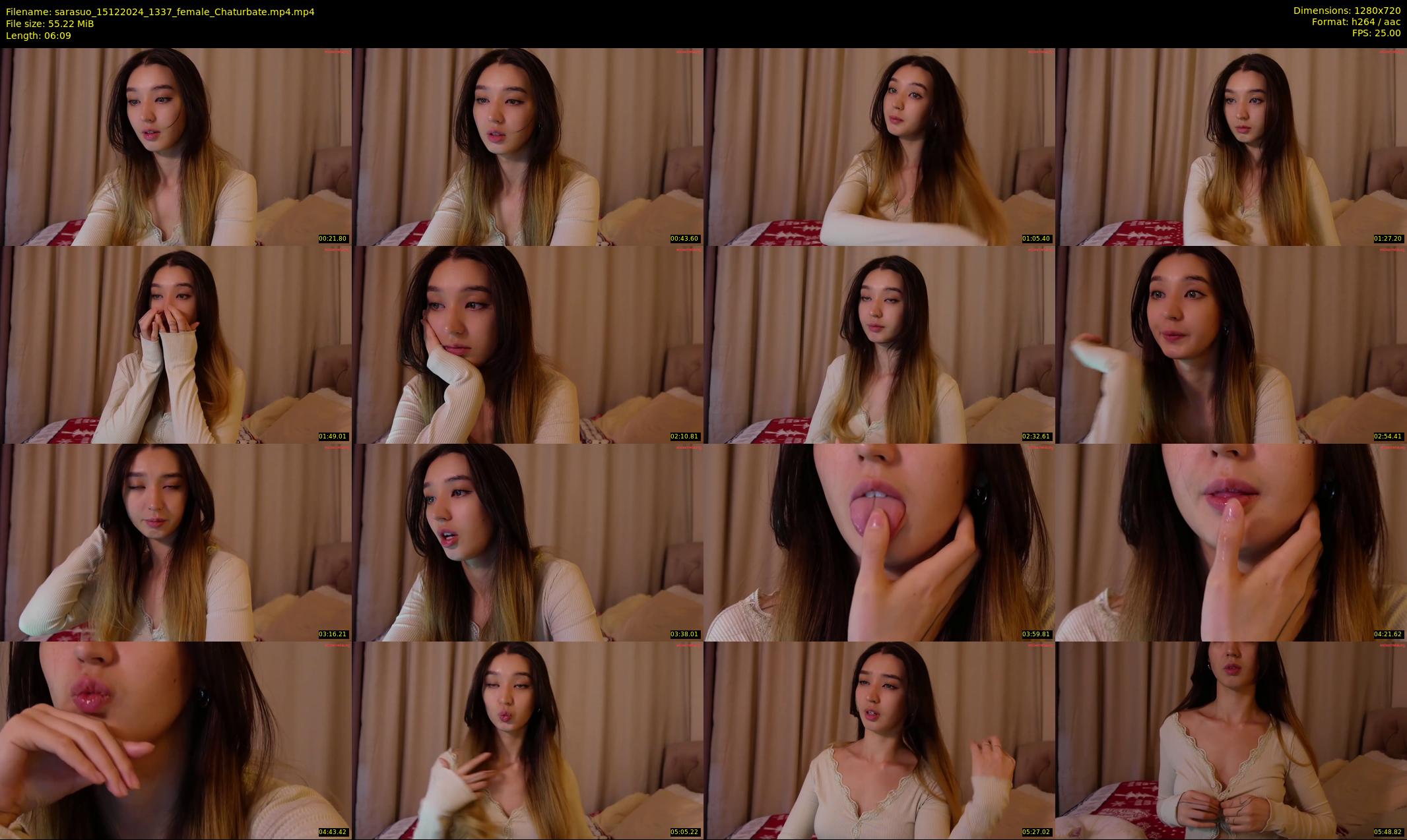 sarasuo — 7 minute Chaturbate female cam show recording, 720p, Dec 15, 2024