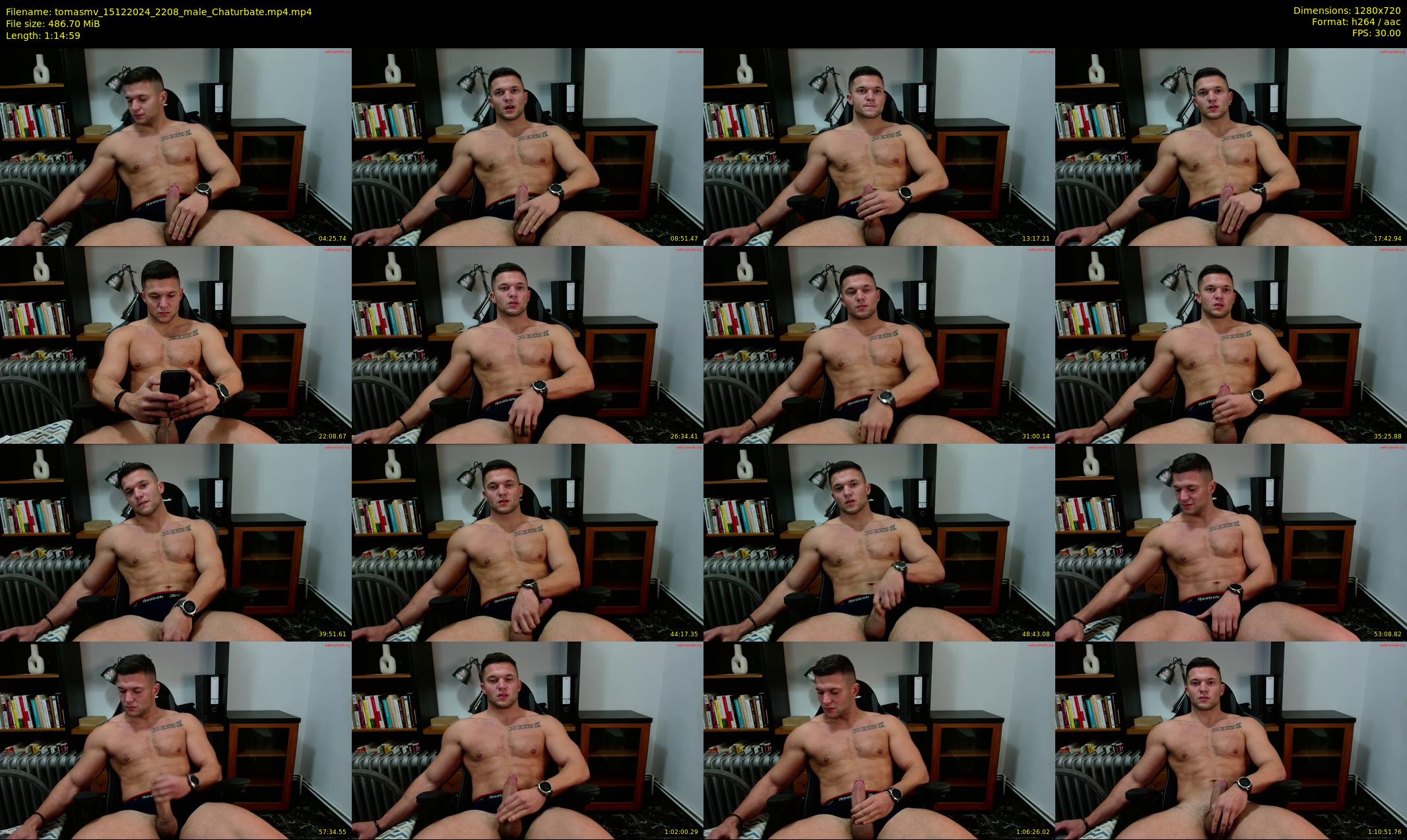 tomasmv — 75 minute Chaturbate male cam show recording, 720p, Dec 15, 2024