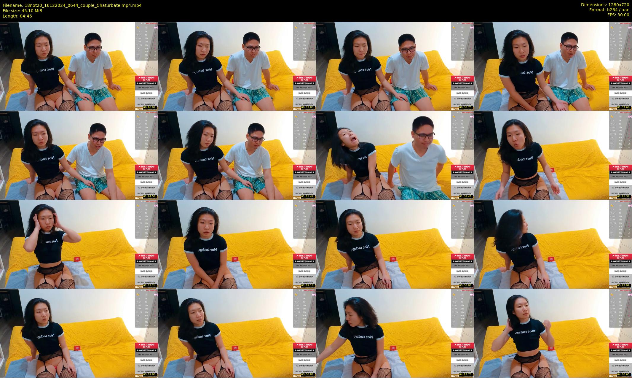 18not20 — 5 minute Chaturbate couple cam show recording, 720p, Dec 16, 2024