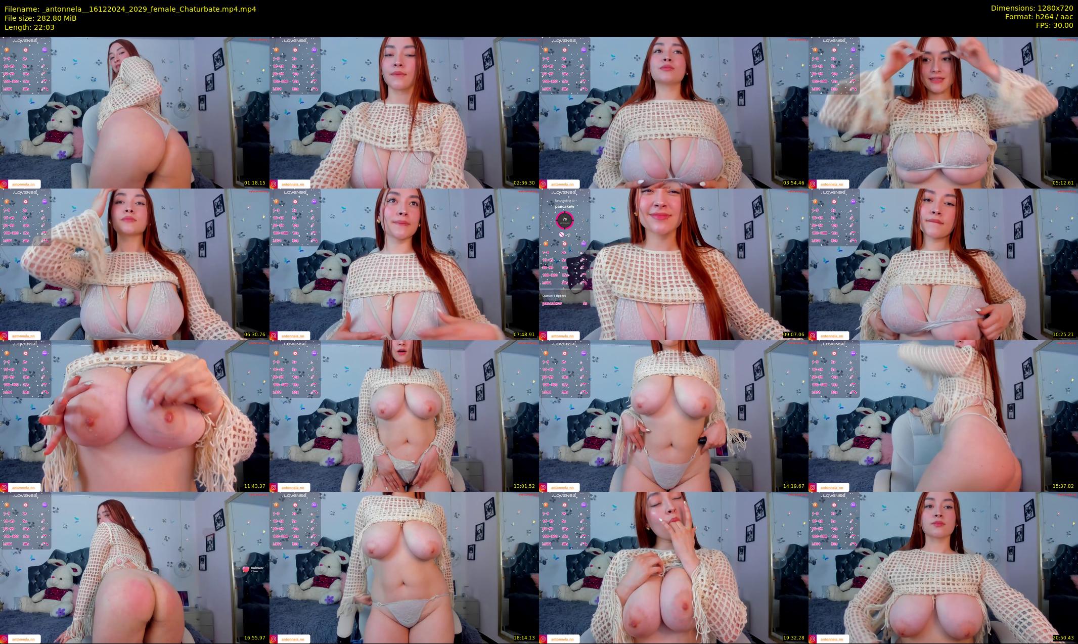 _antonnela_ — 23 minute Chaturbate female cam show recording, 720p, Dec 16, 2024