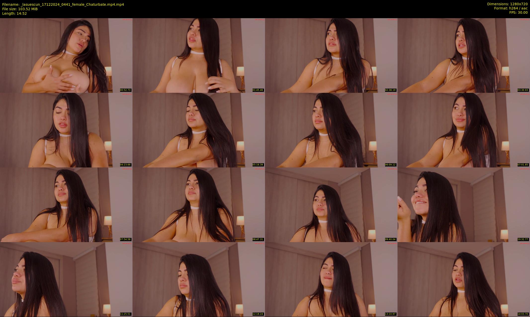 _lasuescun — 15 minute Chaturbate female cam show recording, 720p, Dec 17, 2024
