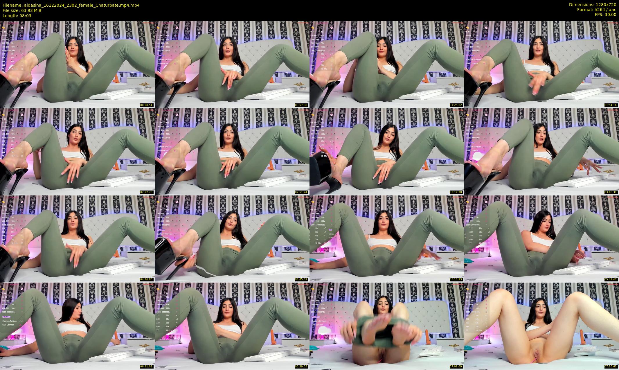 aidasina — 9 minute Chaturbate female cam show recording, 720p, Dec 16, 2024