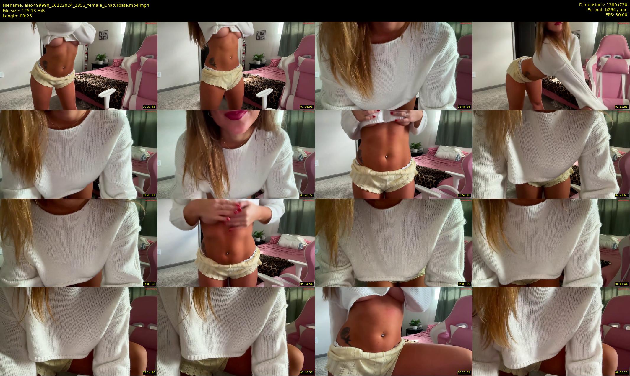 alex499990 — 10 minute Chaturbate female cam show recording, 720p, Dec 16, 2024