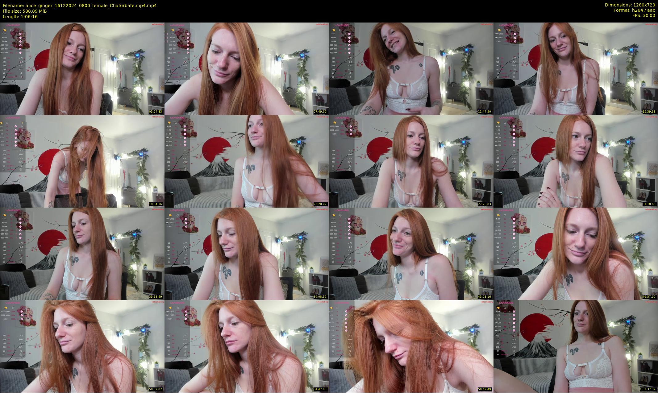 alice_ginger — 67 minute Chaturbate female cam show recording, 720p, Dec 16, 2024