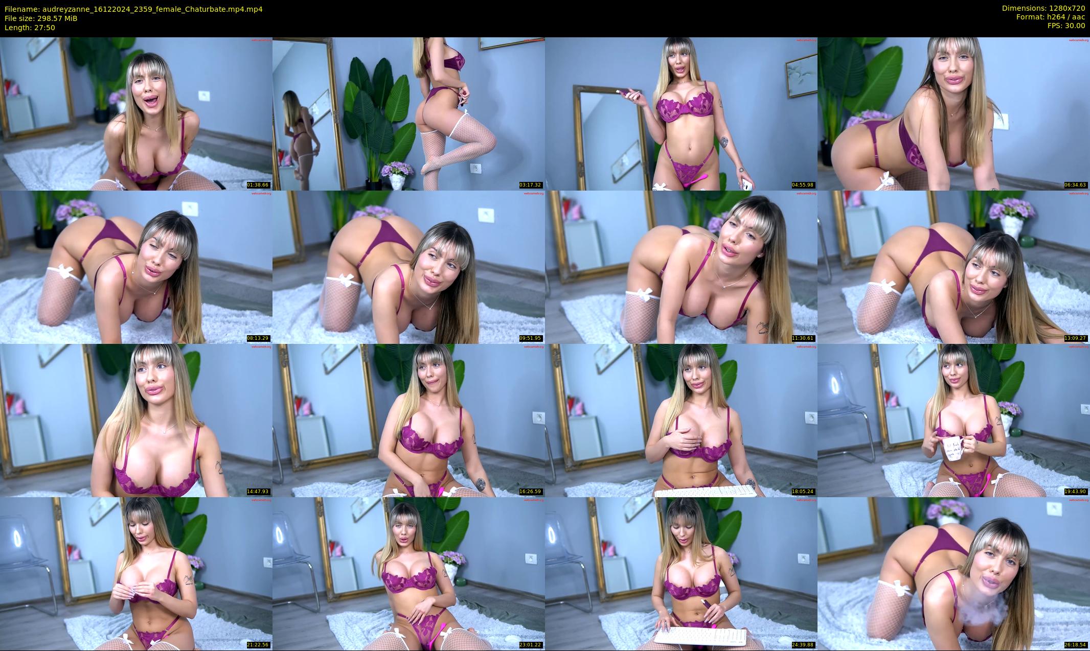 audreyzanne — 28 minute Chaturbate female cam show recording, 720p, Dec 16, 2024