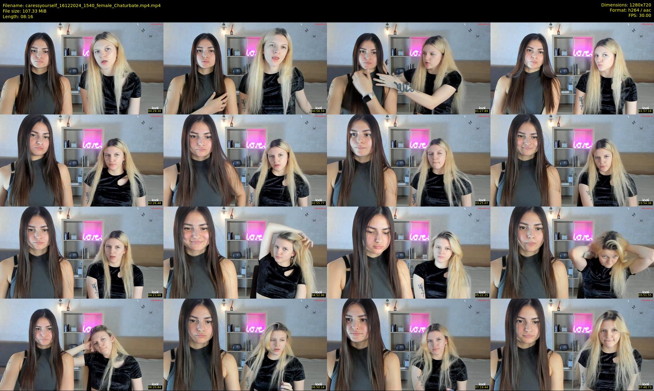 caressyourself — 9 minute Chaturbate female cam show recording, 720p, Dec 16, 2024