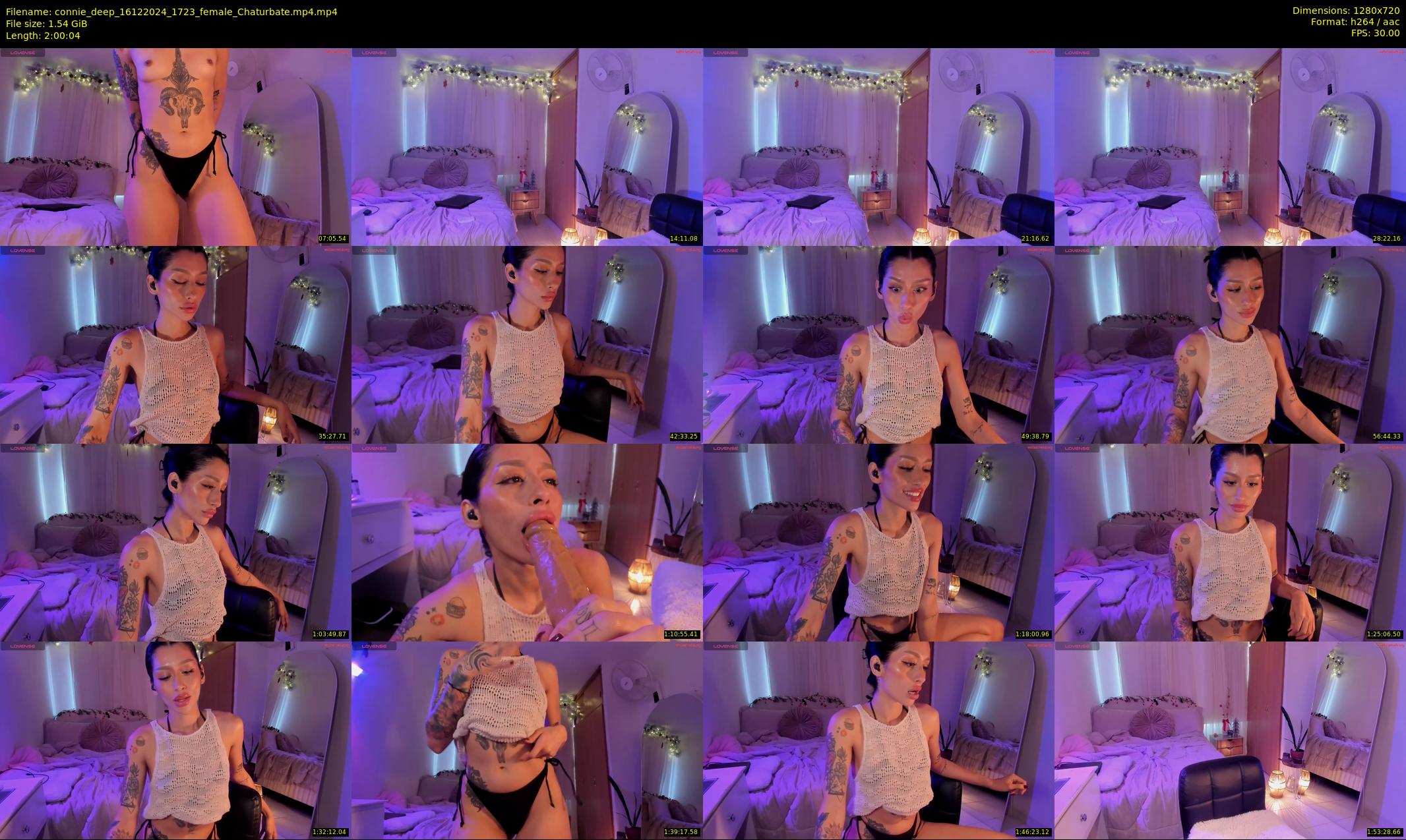 connie_deep — 121 minute Chaturbate female cam show recording, 720p, Dec 16, 2024