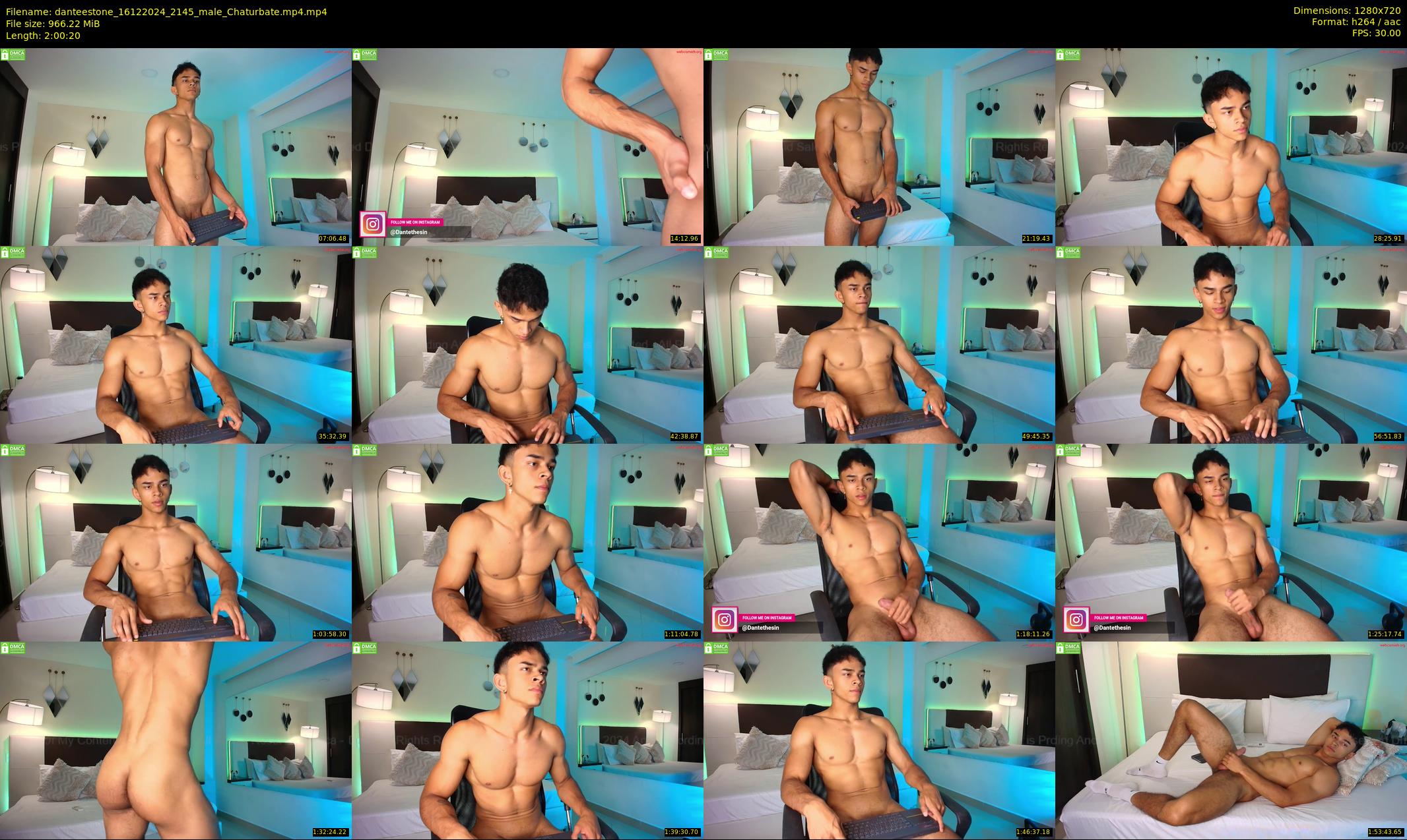 danteestone — 121 minute Chaturbate male cam show recording, 720p, Dec 16, 2024