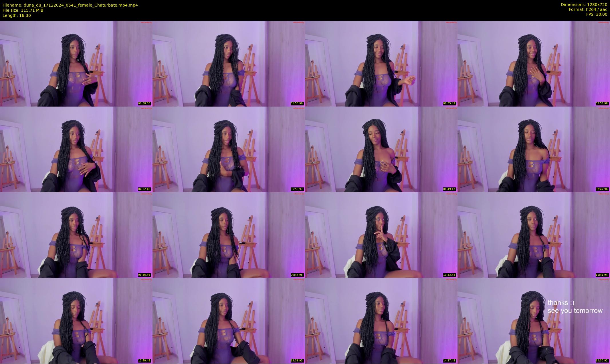 duna_du — 17 minute Chaturbate female cam show recording, 720p, Dec 17, 2024