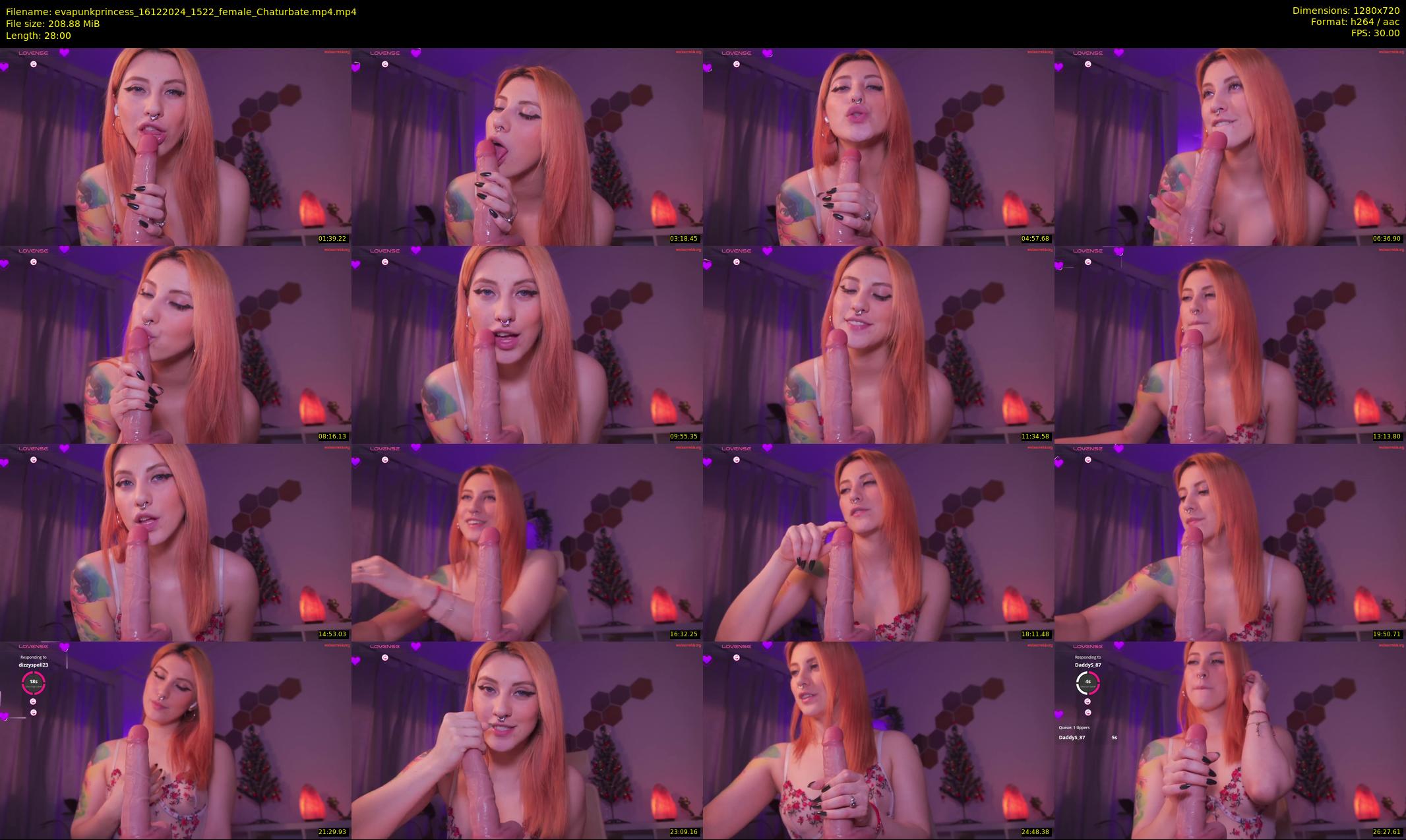 evapunkprincess — 28 minute Chaturbate female cam show recording, 720p, Dec 16, 2024
