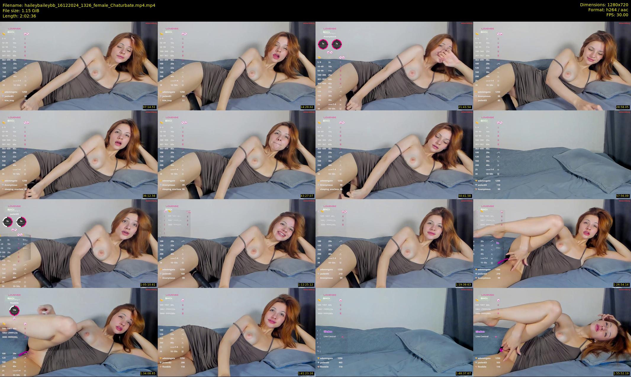 haileybaileybb — 123 minute Chaturbate female cam show recording, 720p, Dec 16, 2024