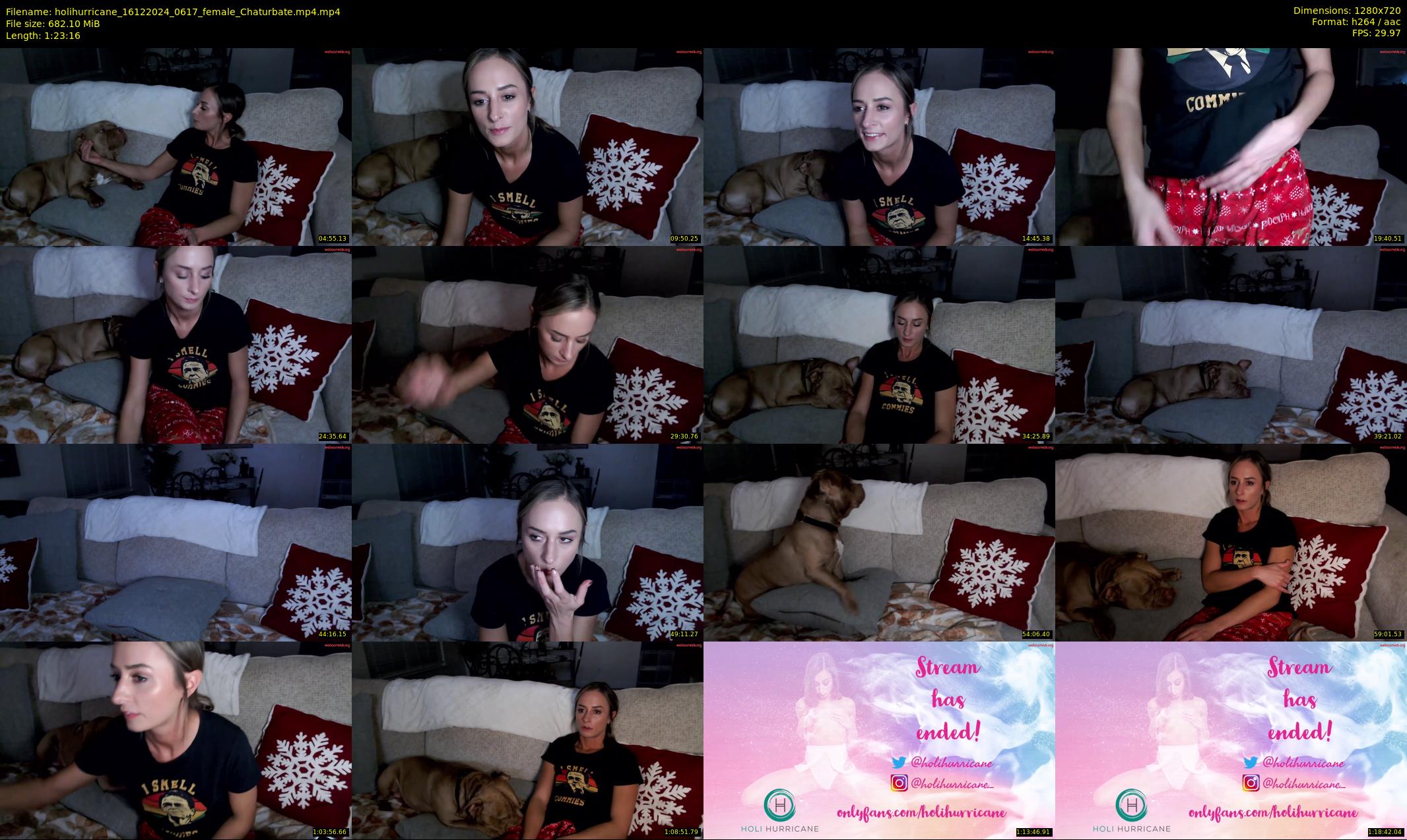 holihurricane — 84 minute Chaturbate female cam show recording, 720p, Dec 16, 2024